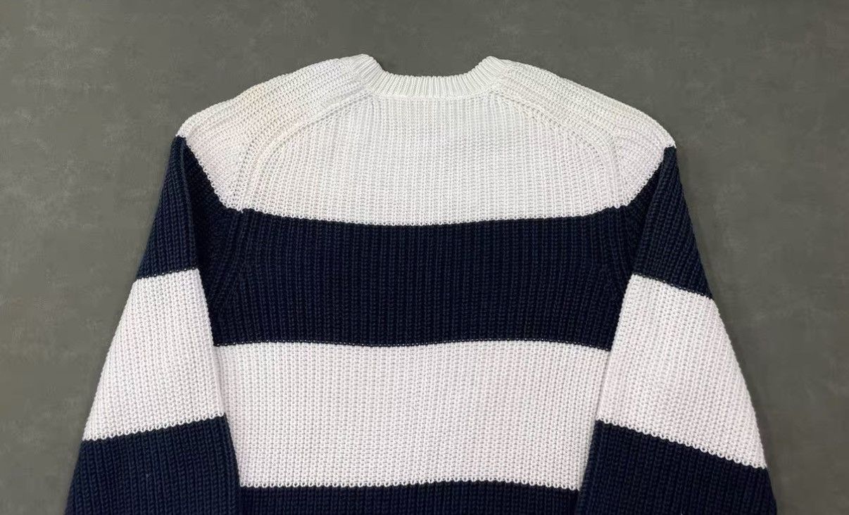 Lacoste LACOSTE Blue & White Striped Knit Sweater J16 Size US M / EU 48-50 / 2 - 4 Thumbnail