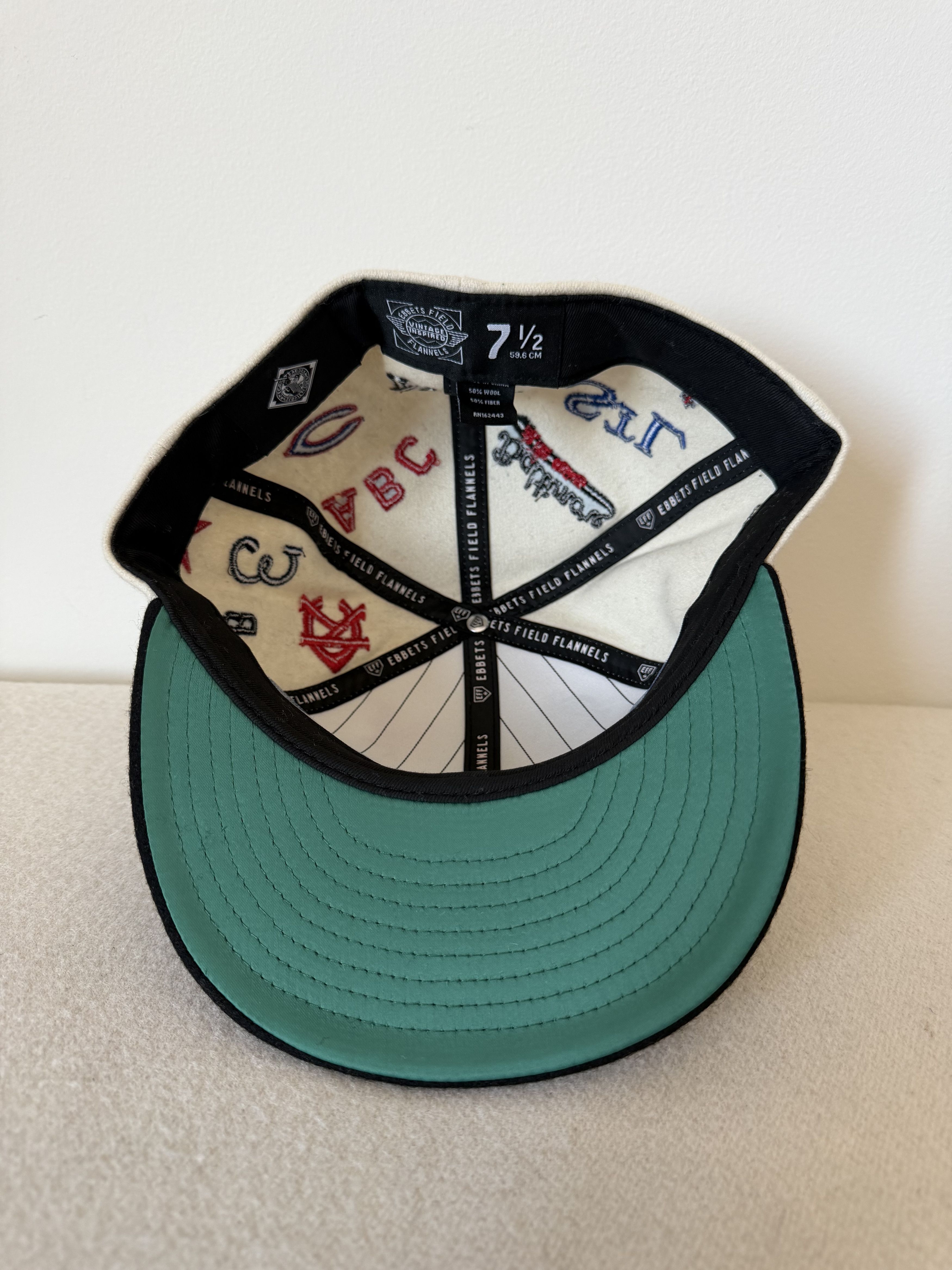 Ebbets Field Flannels 7 1/2 Ebbets Field Flannels Negro Leagues Ballpark Fitted Size ONE SIZE - 6 Thumbnail