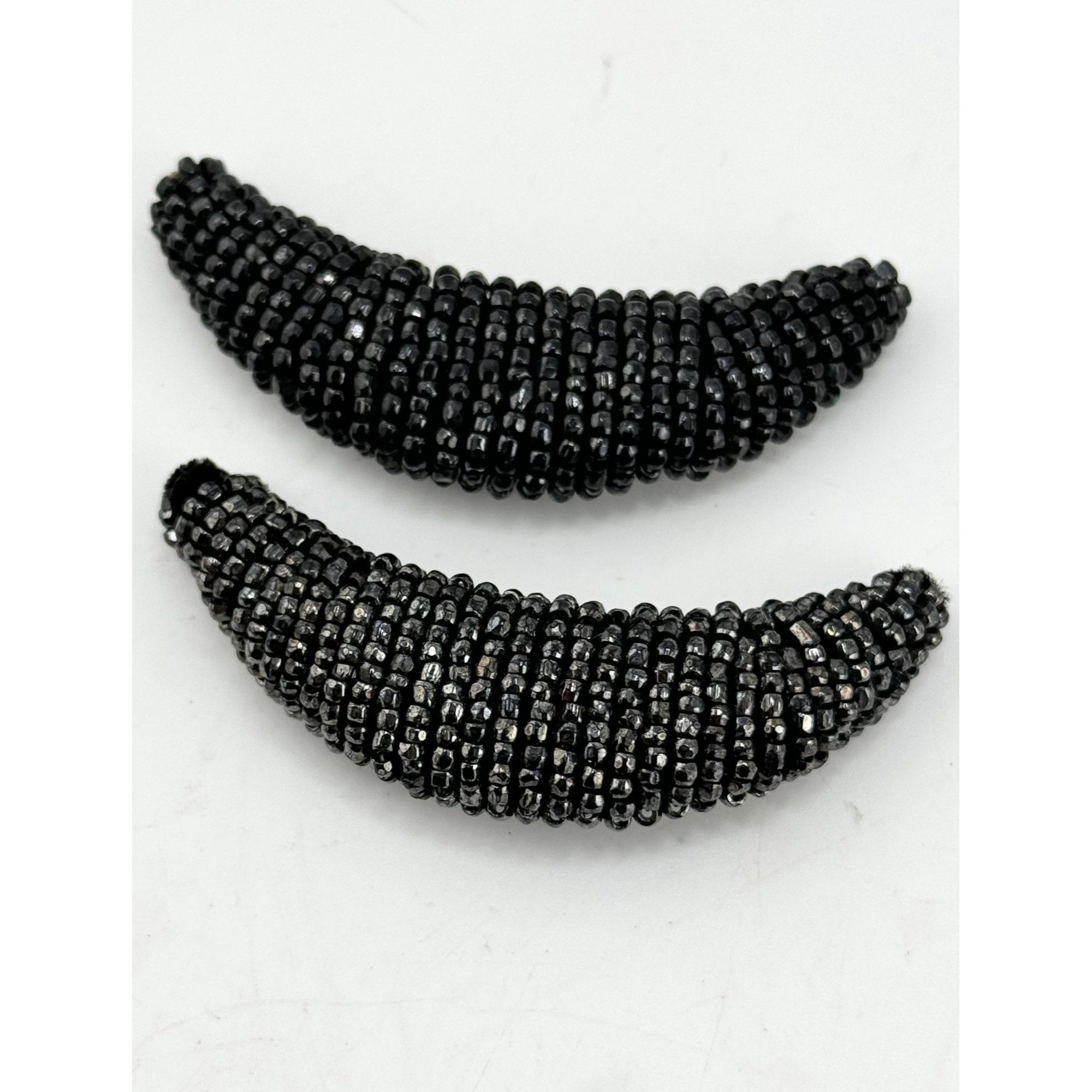 Vintage Vintage black beaded shoe clips Size ONE SIZE - 2 Thumbnail