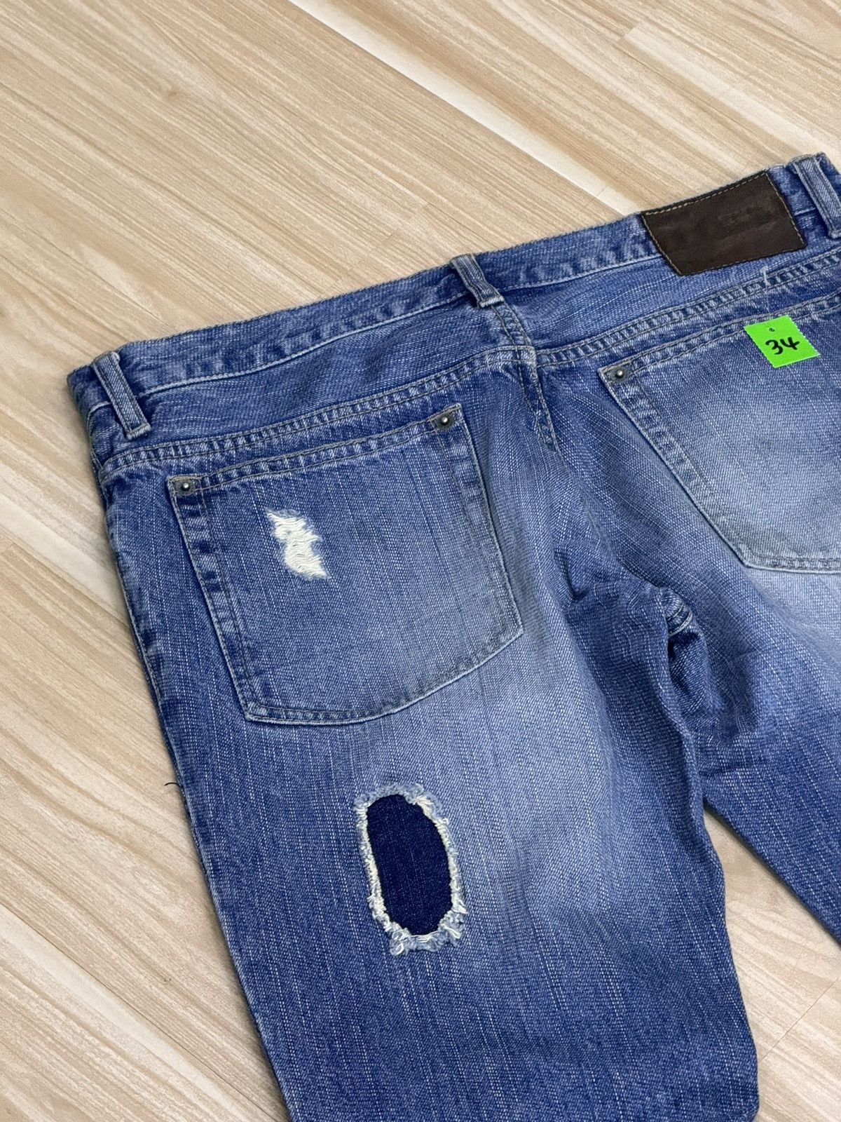 PPFM PPFM Japanese Leather Pie Jeans Size 33 inches Size US 33 - 6 Thumbnail