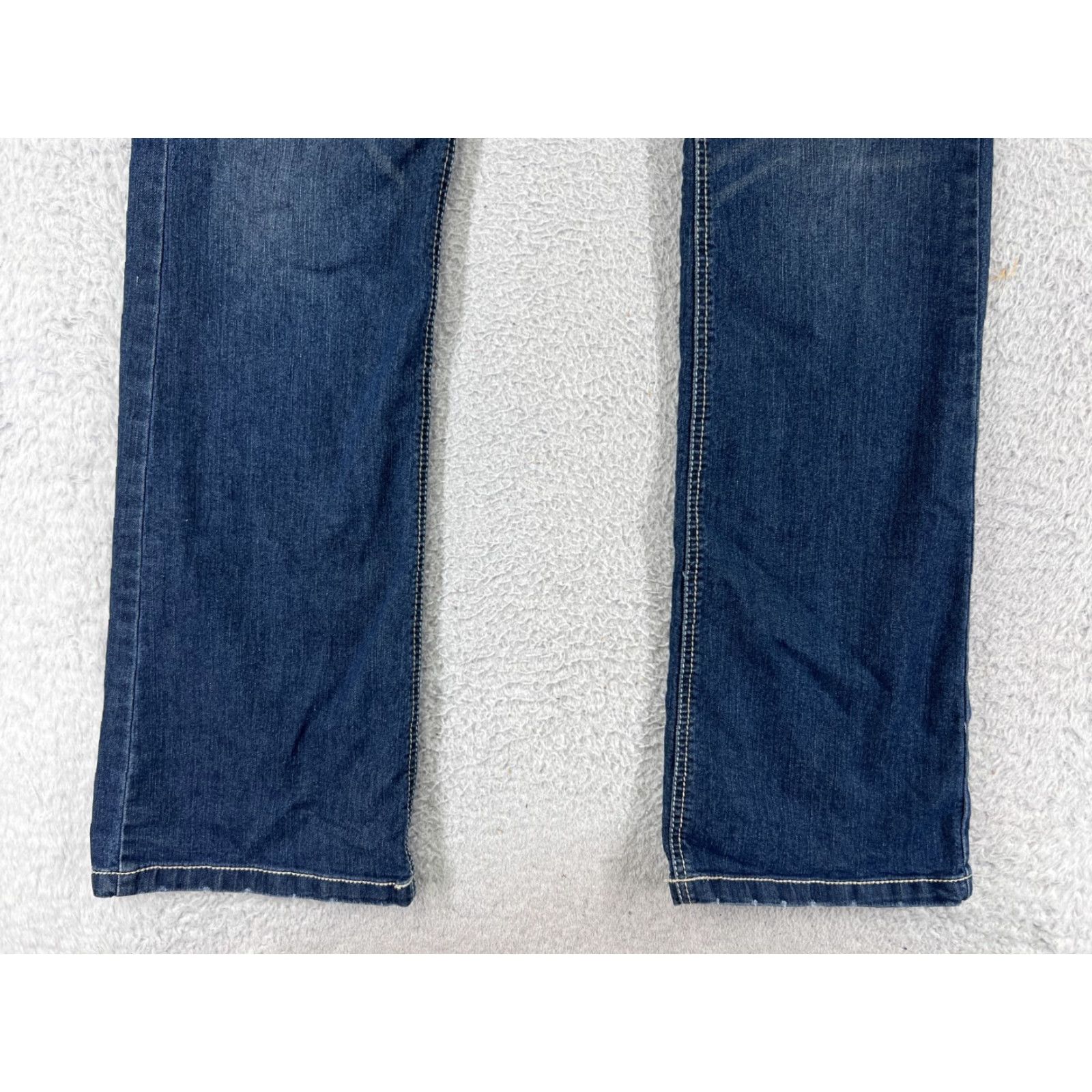 Denime Womens Standard Practice Jeans Denim Blue Bootcut 11 Pants Embroidered Cotton Size 30" / US 8 / IT 44 - 5 Thumbnail