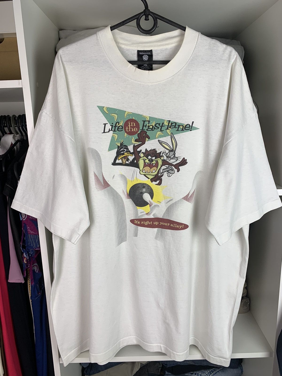 Warner Bros Vintage 1996 Warner Bros Single Stitch T-shirt Made in USA Size US XXL / EU 58 / 5 - 1 Thumbnail