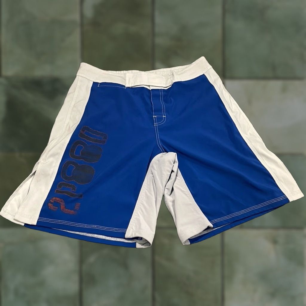 Vintage 2Pood Shorts Men's Medium Blue Crossfit 34 Inseam 10" Athletic Polyester Blend Regular Solid Activewear CrossFit Mens Size US 34 / EU 50 - 1 Thumbnail