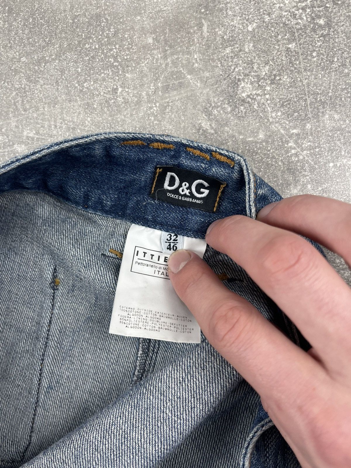 Dolce & Gabbana Dolce & Gabbana Distressed Flared Jeans Y2K Designer Denim Size 32" / US 10 / IT 46 - 14 Thumbnail