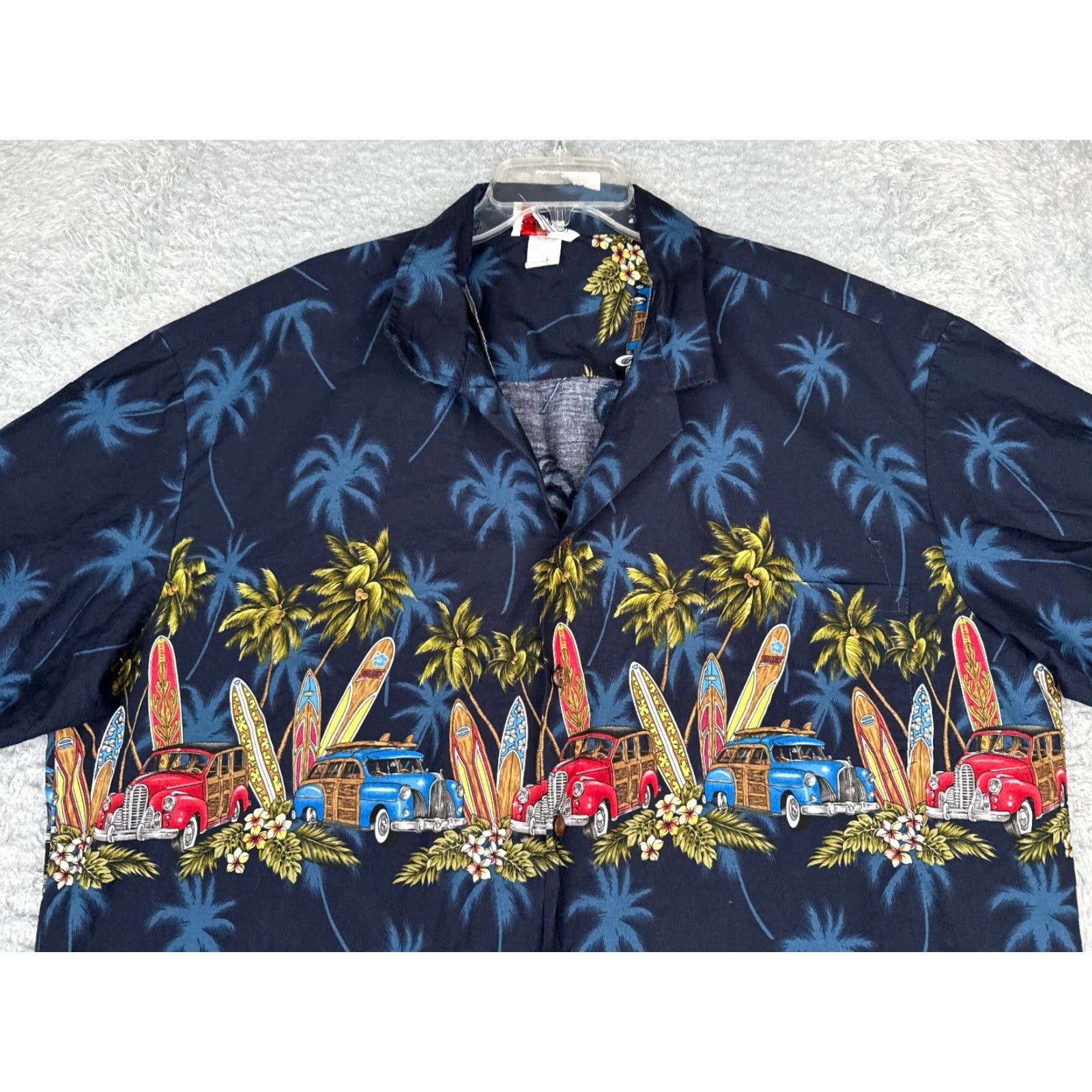 Vintage Pacific Legend Shirt Men 3XL Blue Floral Hawaiian Cars Sleeve Short Button-Up Collar Spread Vintage: No Size US XXL / EU 58 / 5 - 4 Thumbnail