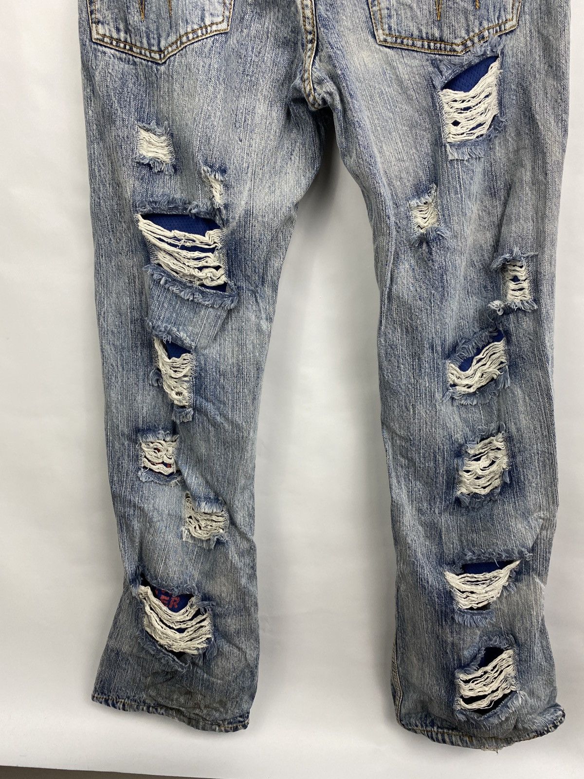 Hysteric Glamour 🇺🇸 Rare Tough Jeansmith Japan Distressed Jeans Y2K Hype Size US 34 / EU 50 - 13 Thumbnail