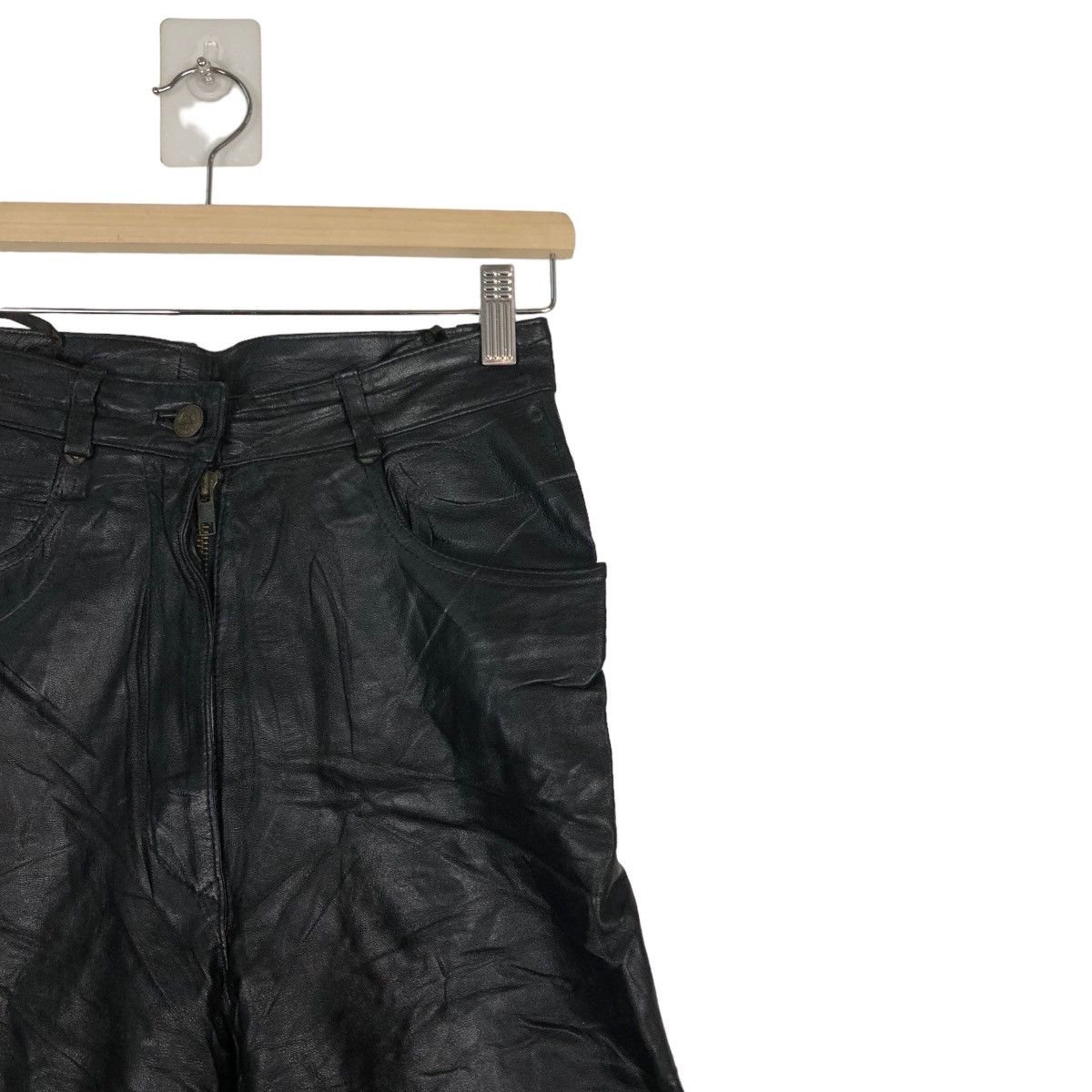Genuine Leather 🔥90’s Genuine Leather Pants Yessica Issey Miyake Japan Size US 26 / EU 42 - 5 Thumbnail