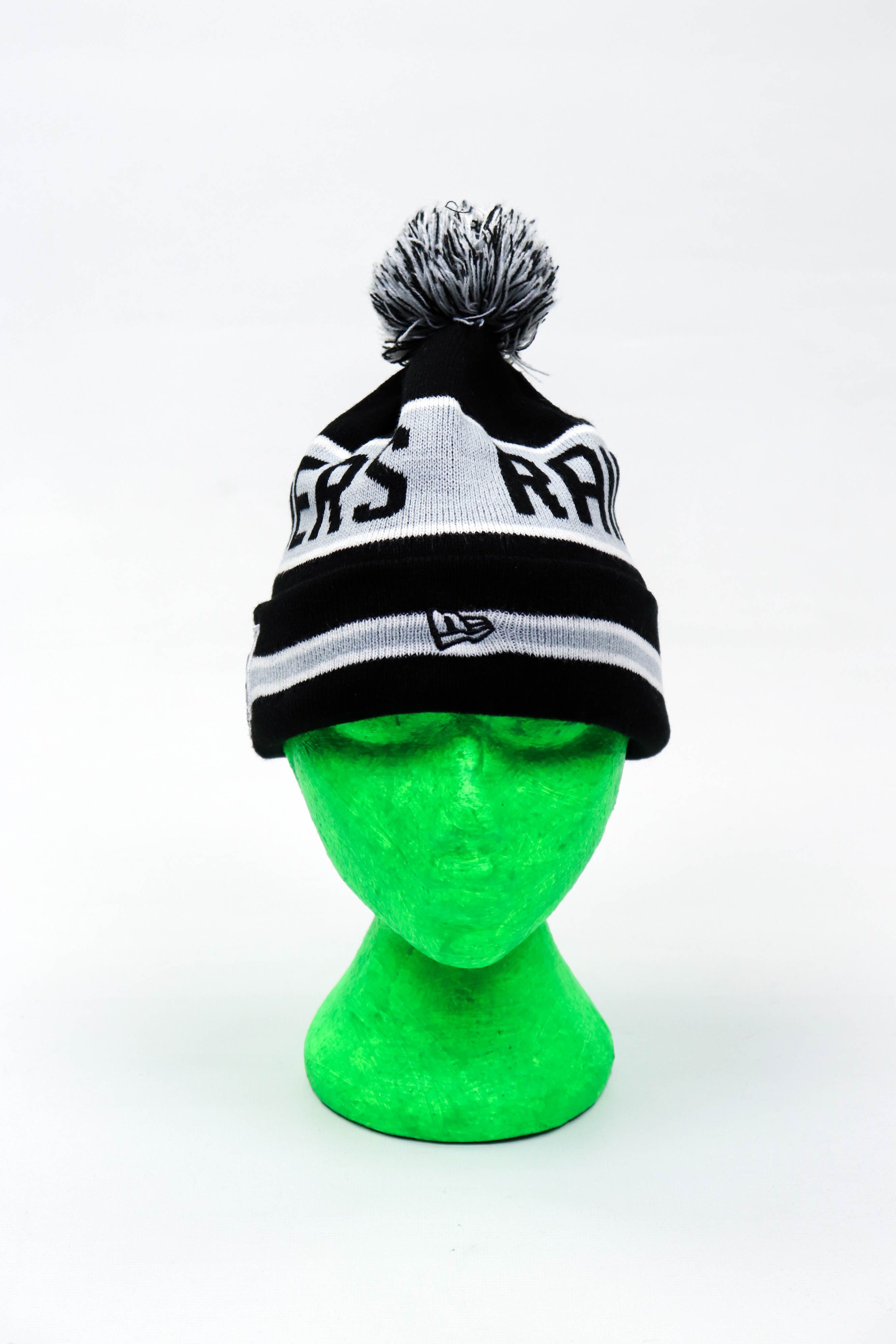 NFL New Era Oakland Raiders NFL Vintage Striped Beanie Hat Size ONE SIZE - 3 Thumbnail