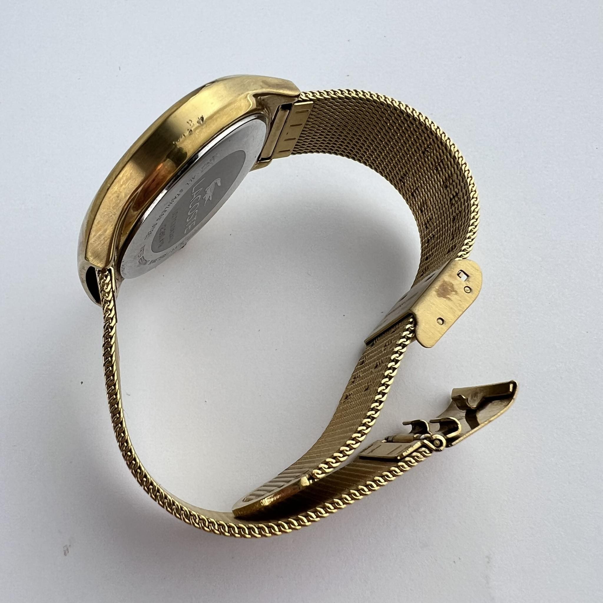 Vintage Lacoste Valencia Vintage Watch Gold Tone Quartz 2000811 Size ONE SIZE - 8 Thumbnail