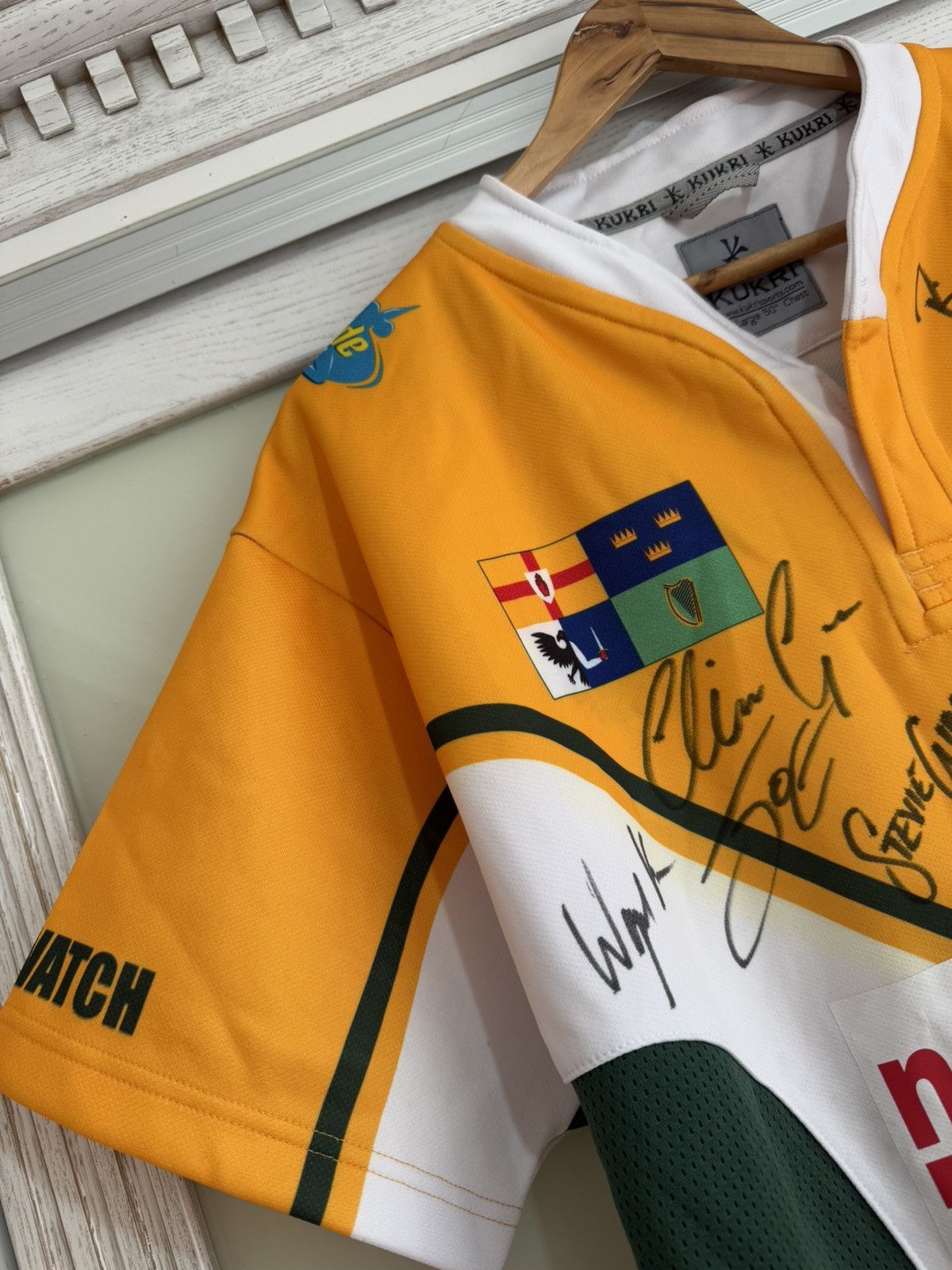 Other Rare Ireland vs Lebanon 2007 Signed Rugby Jersey Vintage Kit Size US XXL / EU 58 / 5 - 13 Thumbnail