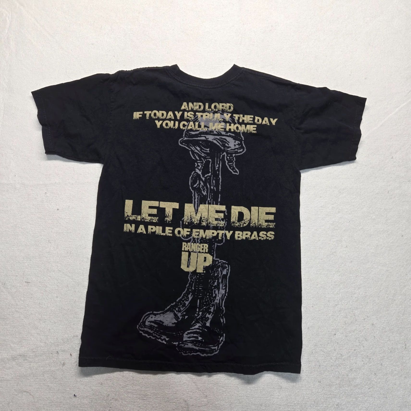 Vintage VINTAGE Ranger Up T-Shirt Adult Small Black Graphic Tee All Seasons United States Men Size US S / EU 44-46 / 1 - 6 Thumbnail