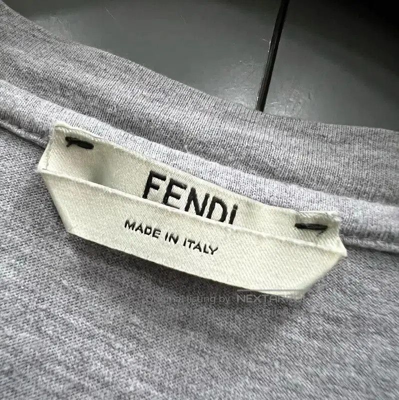 Fendi Fendi Summer Gray Cotton Short Sleeve T-Shirt . Size S / US 4 / IT 40 - 2 Thumbnail