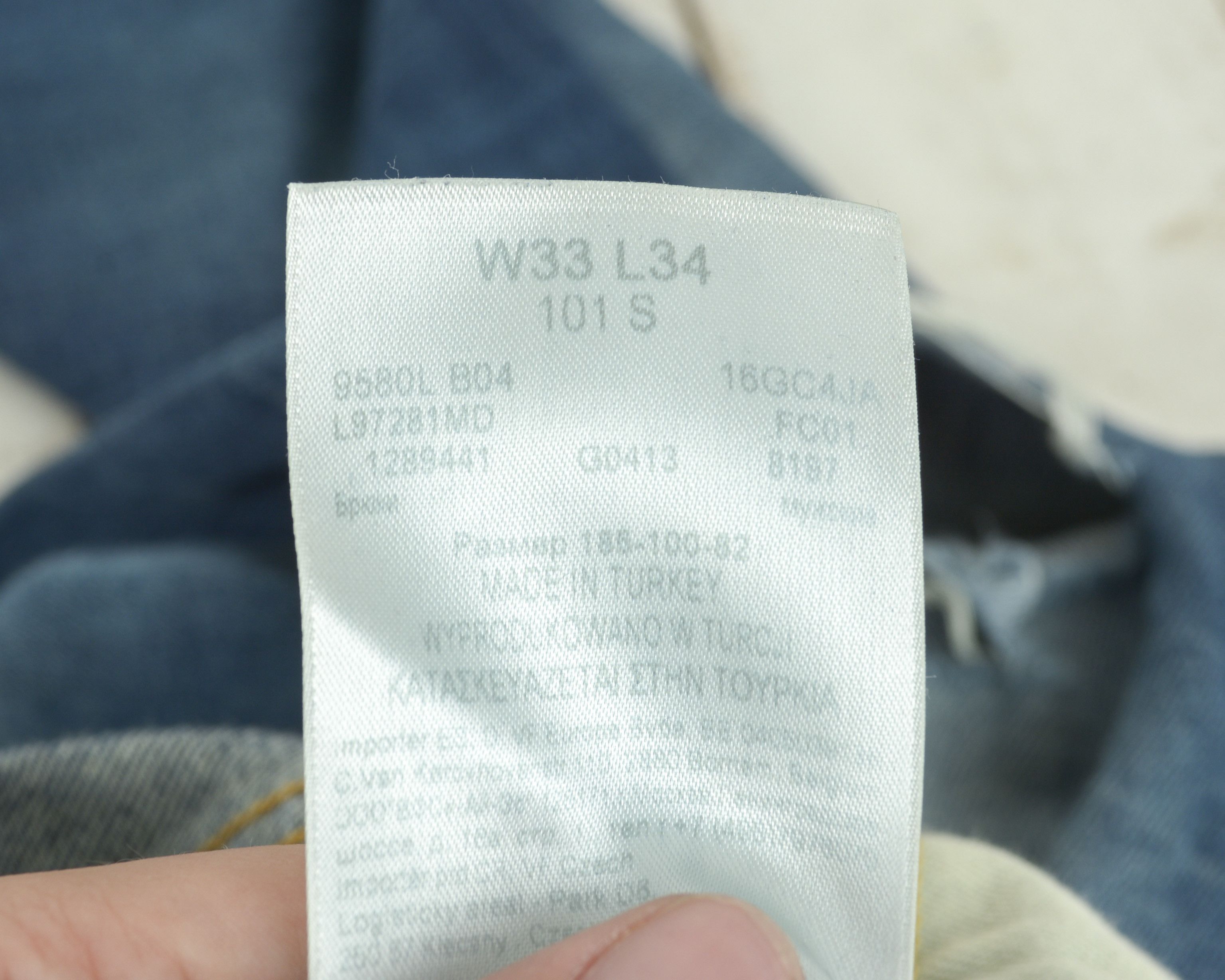 Lee 101S Righthand Twill 13 oz 7 Dips Pure White Selvage W33 L34 Size US 33 - 8 Thumbnail