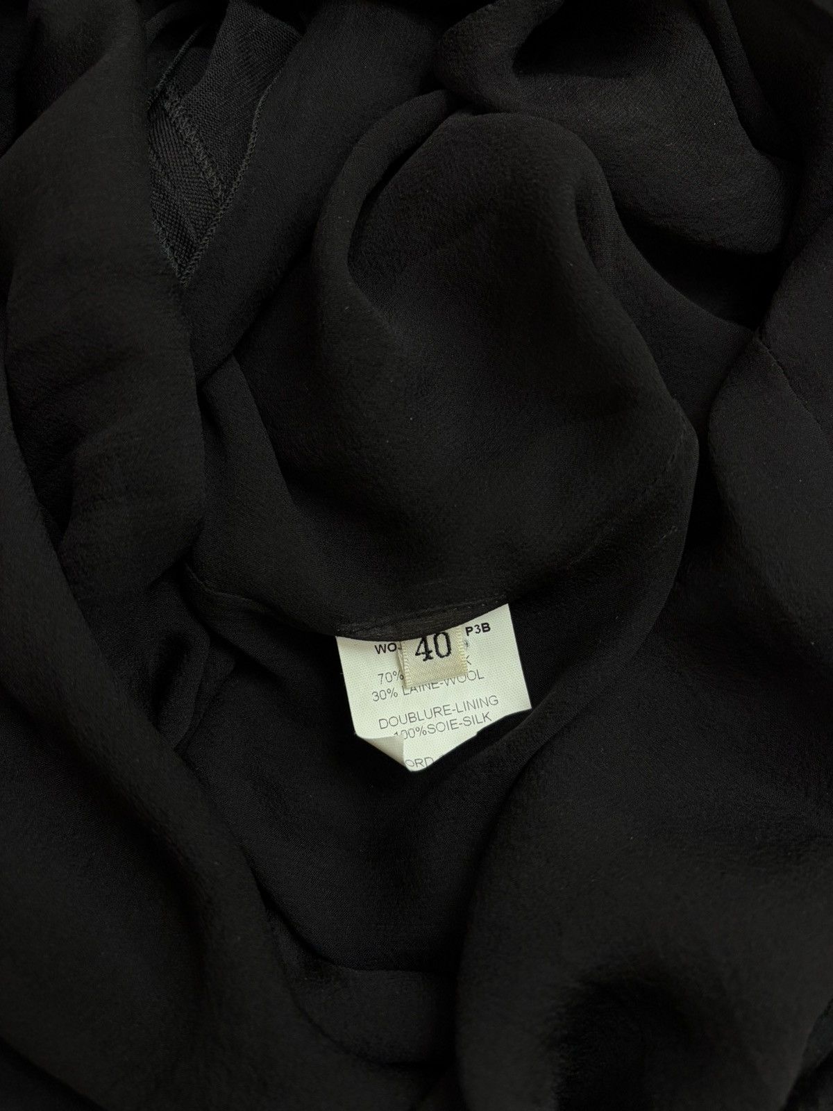 Lanvin Lanvin Alber Elbaz Runway Black Wool Silk Dress Size M / US 6-8 / IT 42-44 - 8 Thumbnail