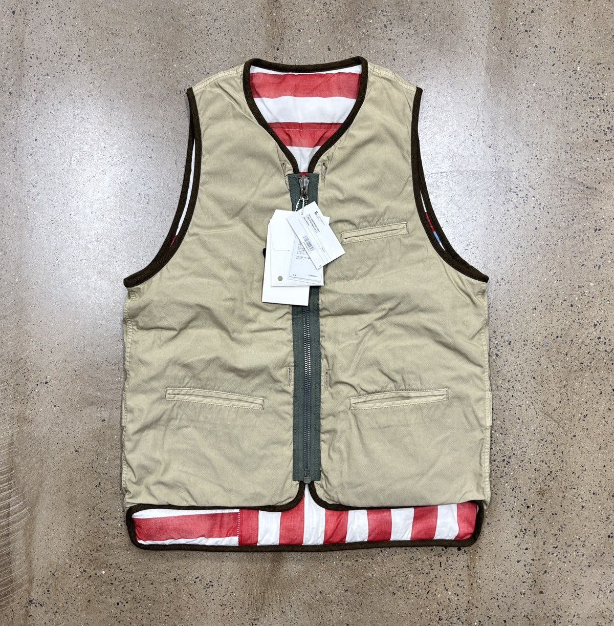 Visvim Visvim 21aw Contrary Dept Liner Down Vest Khaki Size US L / EU 52-54 / 3 - 1 Thumbnail