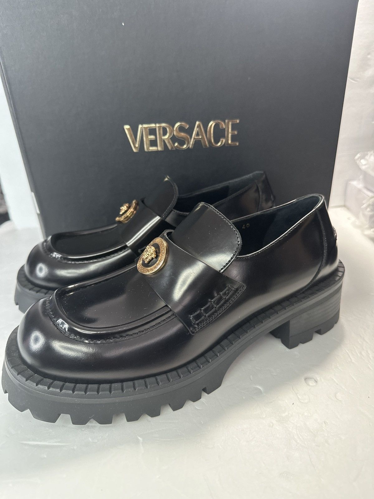 Versace VERSACE ALIA PLATFORM LOAFERS 35 MM Size US 9 / IT 39 - 15 Thumbnail