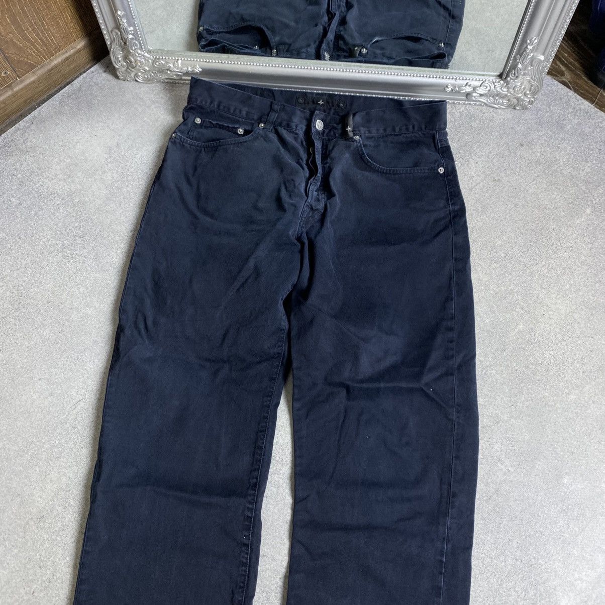 Stone Island Stone Island Jeans Black Pants Logo Faded Size US 36 / EU 52 - 7 Thumbnail