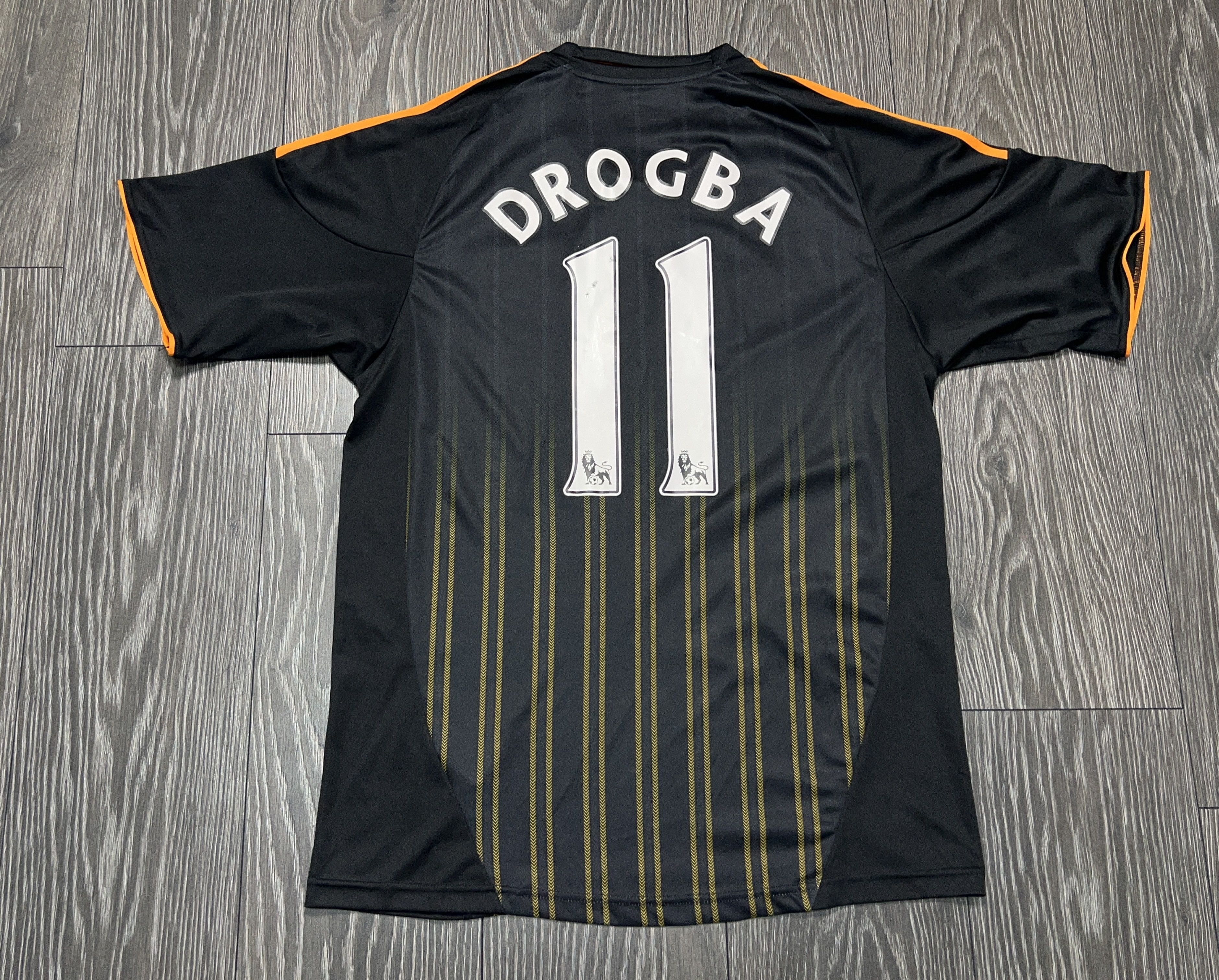 Chelsea FC 2010 2011 Away #11 DROGBA Football Soccer Shirt