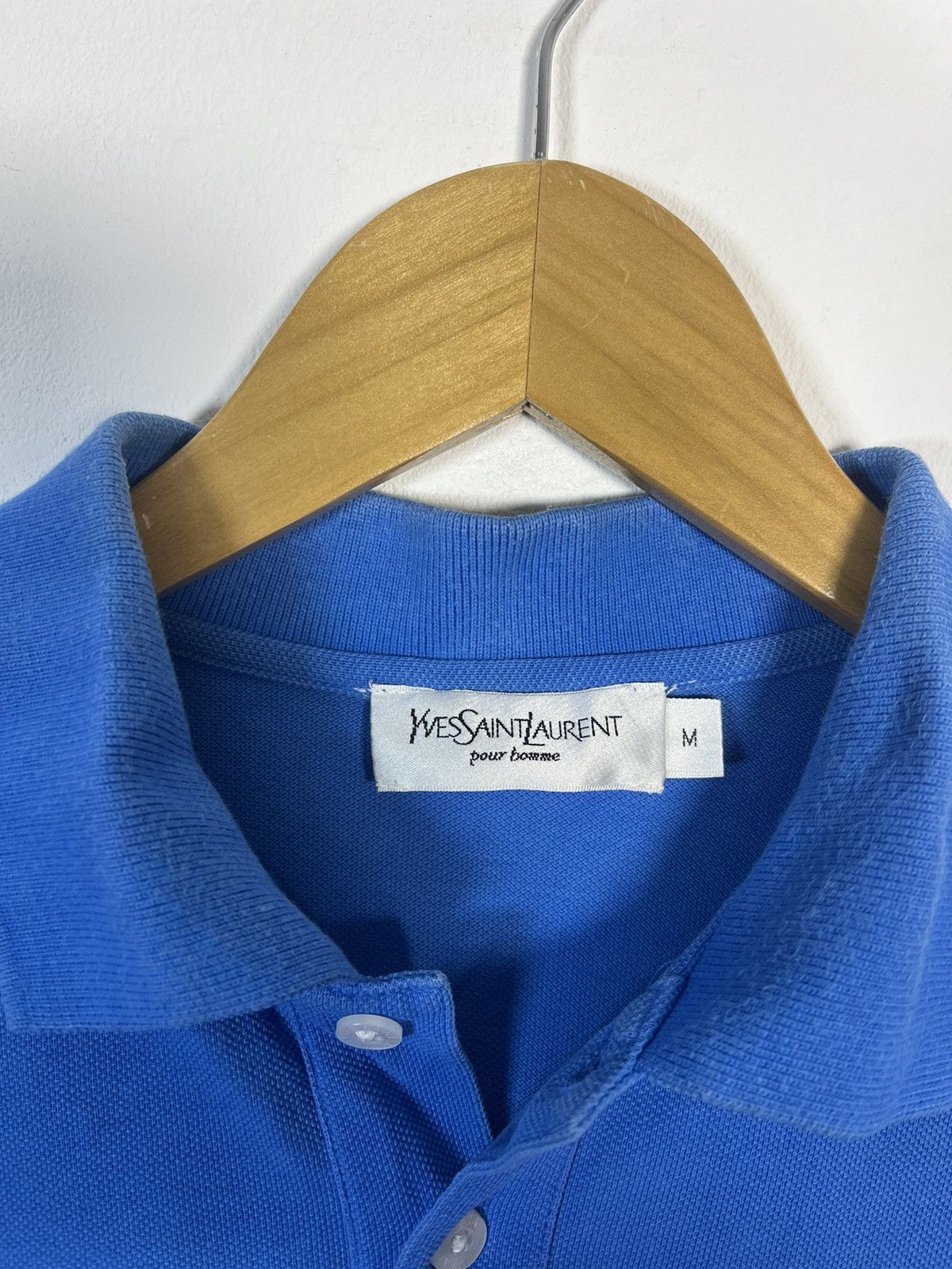 Yves Saint Laurent Yves Saint Laurent Pour Homme Shirt Polo Vintage Logo Size US M / EU 48-50 / 2 - 7 Thumbnail