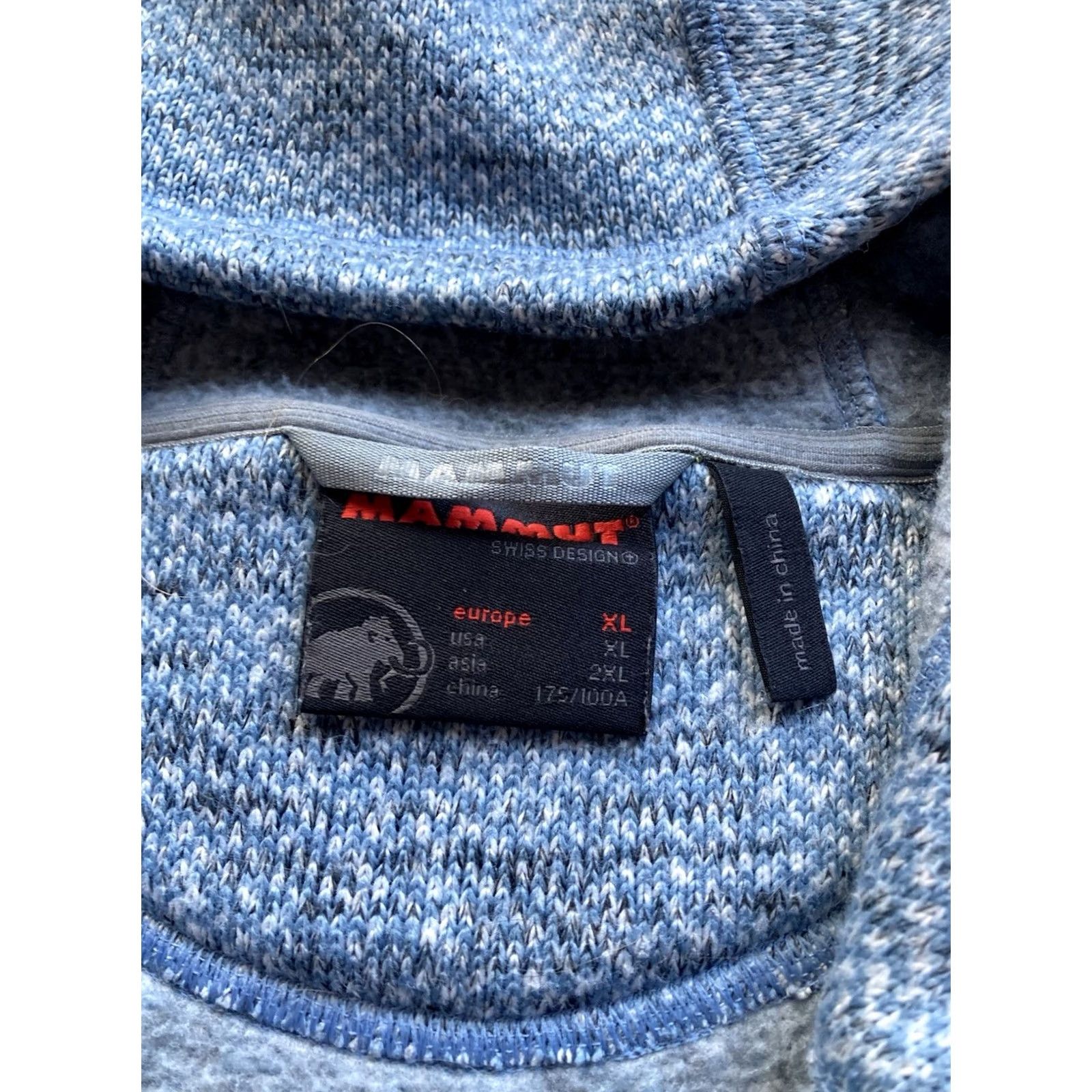 Mammut Mammut Jacket Womens XL Light Blue Fleece Hooded Full Zip Kachemak Size XL / US 12-14 / IT 48-50 - 5 Thumbnail