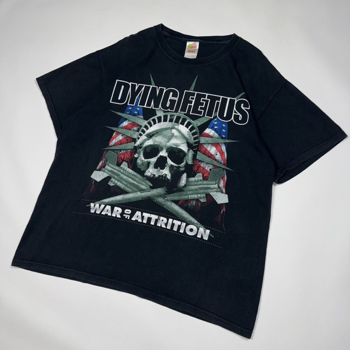 Vintage DYING FETUS WAR OF ATTRITION VINTAGE DEATH METAL RARE TEE Size US L / EU 52-54 / 3 - 2 Thumbnail