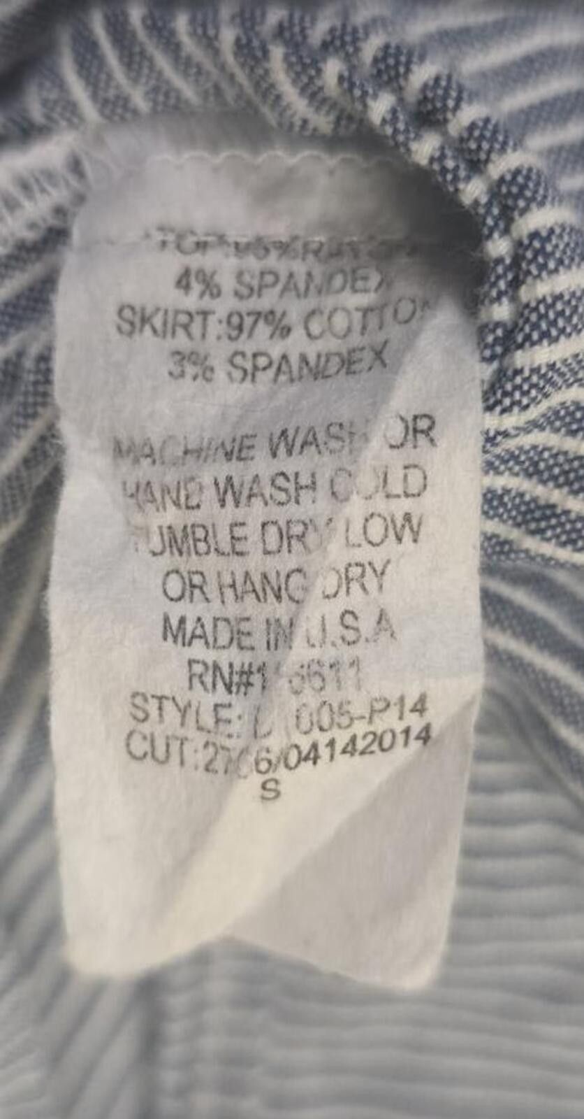 Other Maternal America Casual Maternity Dress Blue White Striped Size S / US 4 / IT 40 - 6 Thumbnail
