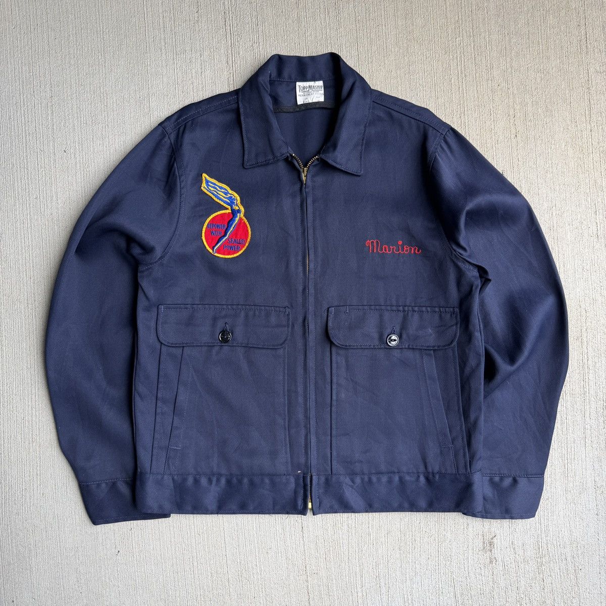 Vintage Vintage 1960s Chain Stitched ToppMaster Work Jacket Size US S / EU 44-46 / 1 - 6 Thumbnail