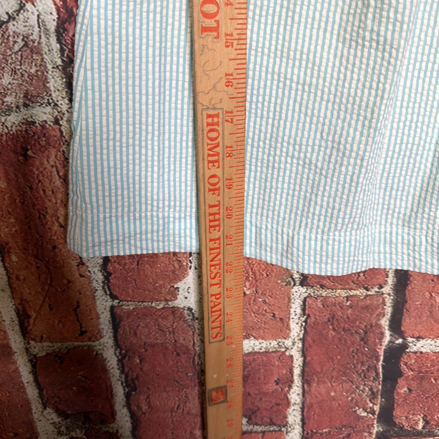 Lands' End VINTAGE Lands' End Striped Skirt Womens 8 Skirt Knee Length Blue Petites Preppy Pencil Style Men's? Size 30" / US 8 / IT 44 - 2 Thumbnail