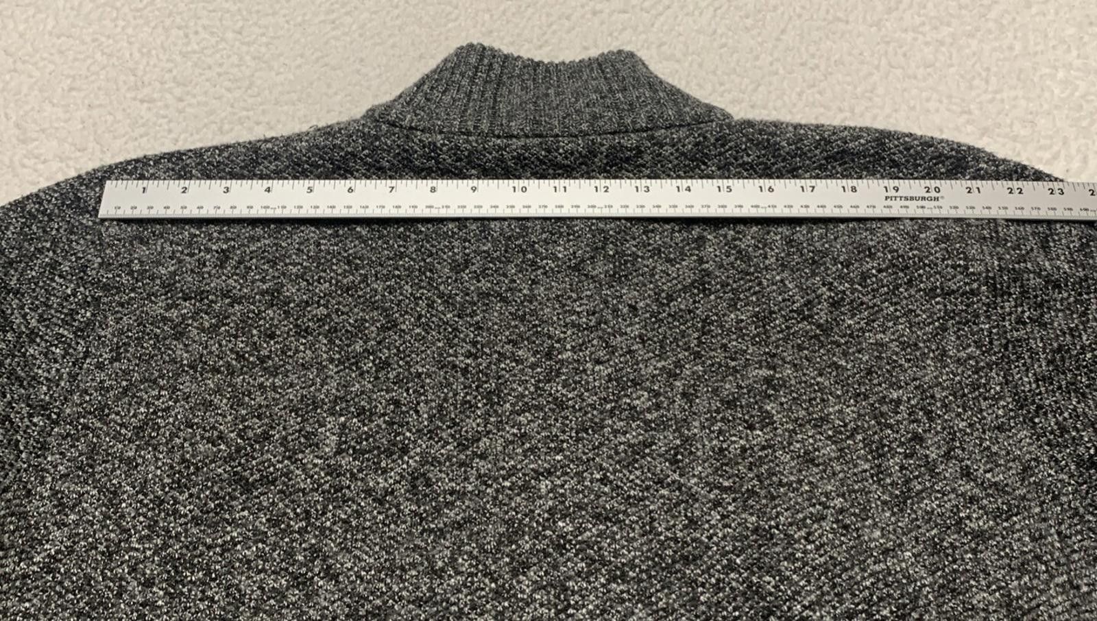 Other Alberto Cardinali Men's Cardigan XL Black Gray Zip Fleece Size US XL / EU 56 / 4 - 7 Thumbnail