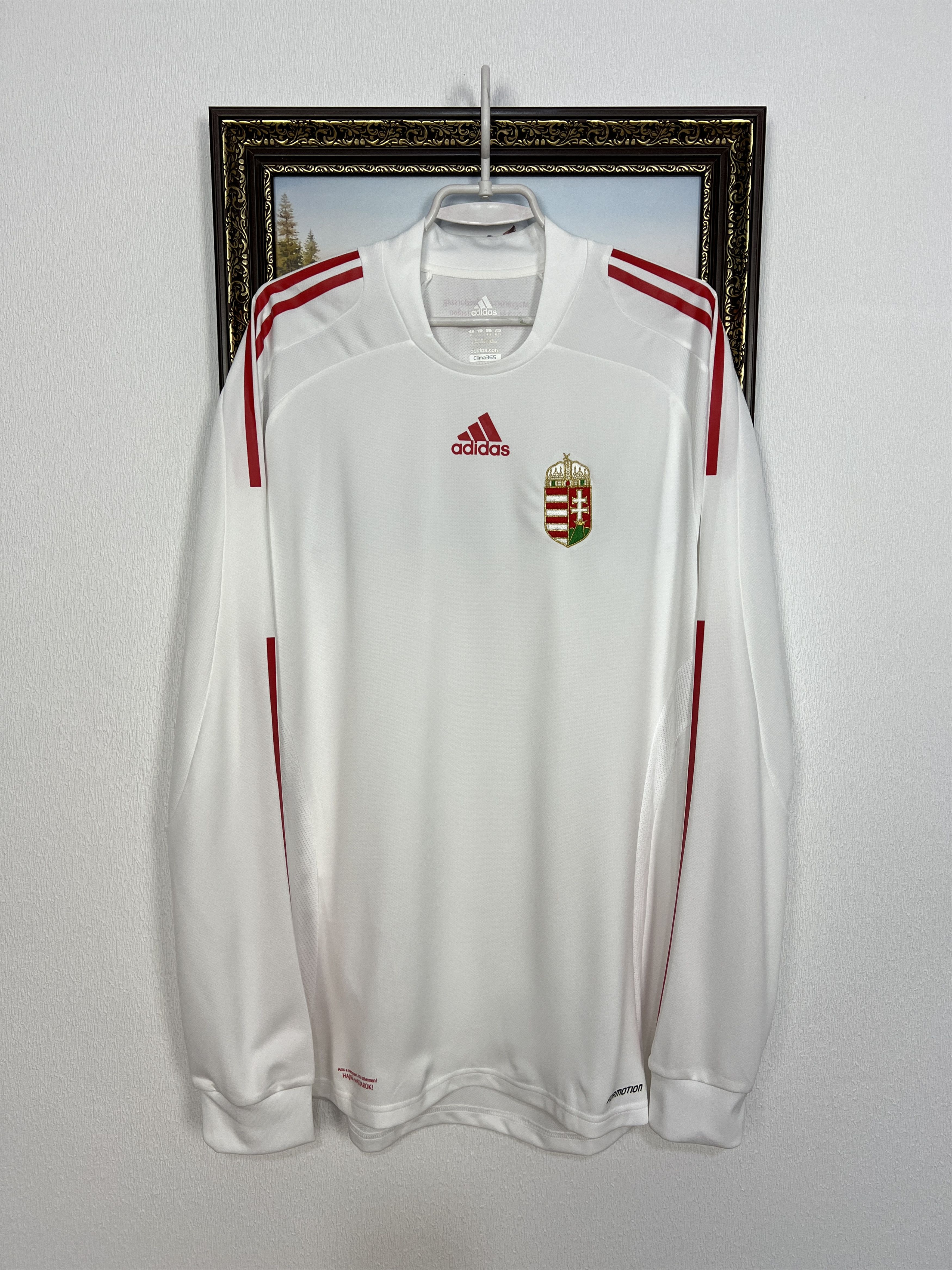 Adidas Hungary Away football shirt Soccer Long Sleeve Jersey Trikot Size US XL / EU 56 / 4 - 1 Thumbnail