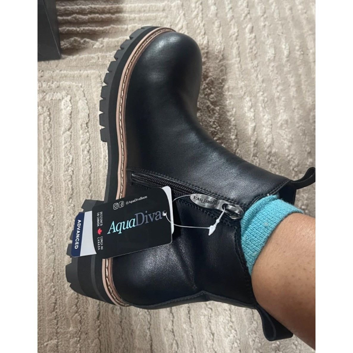 Other NWT AQUA DIVA 10 Savannah Chelsea Waterproof Ankle Boot Leat Size US 10 / IT 40 - 7 Thumbnail