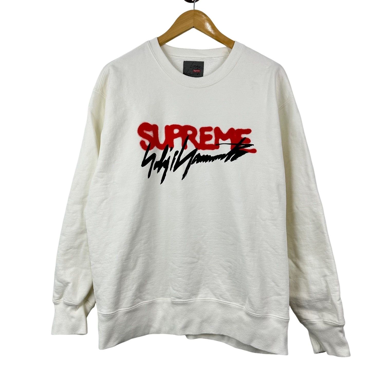 Supreme Supreme x Yohji Yamamoto Spray Logo Sweatshirt M Size US M / EU 48-50 / 2 - 1 Thumbnail