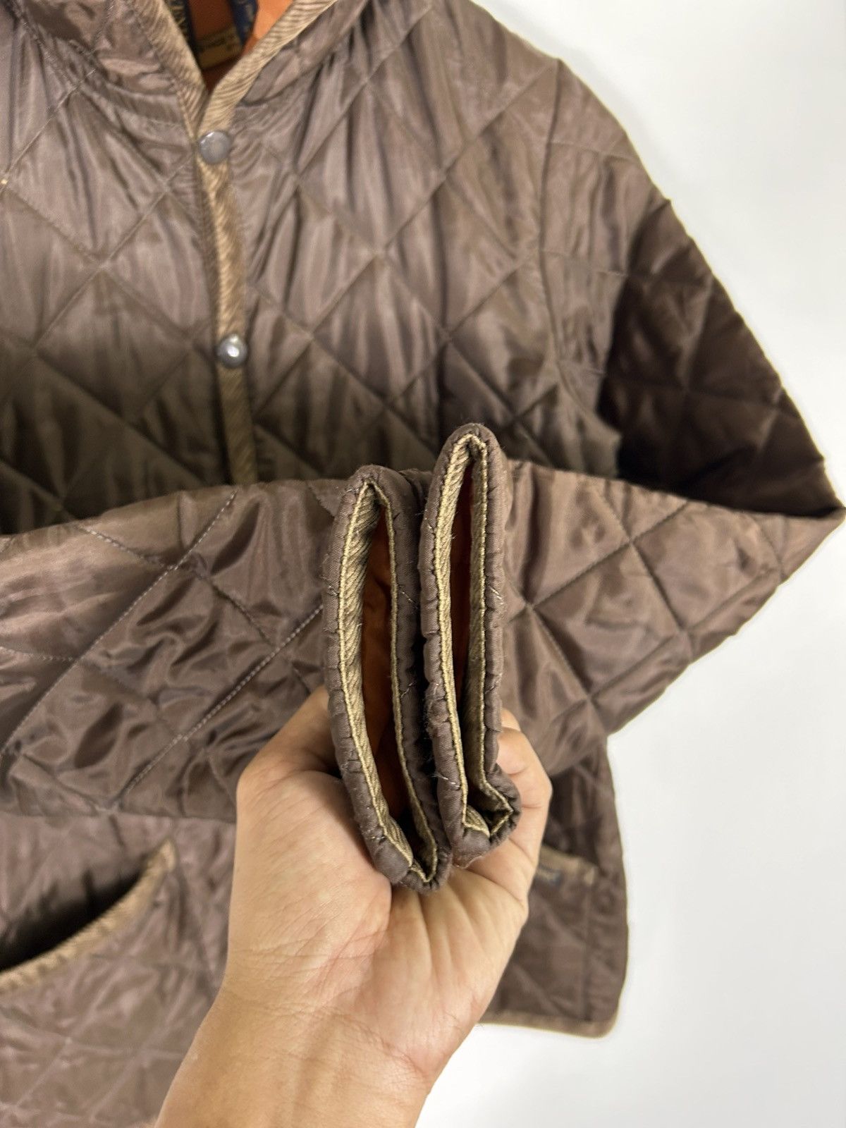 Lavenham 🔥Lavenham Suffolk Hooded Snap Button Quilted Jacket Size XS / US 0-2 / IT 36-38 - 7 Thumbnail