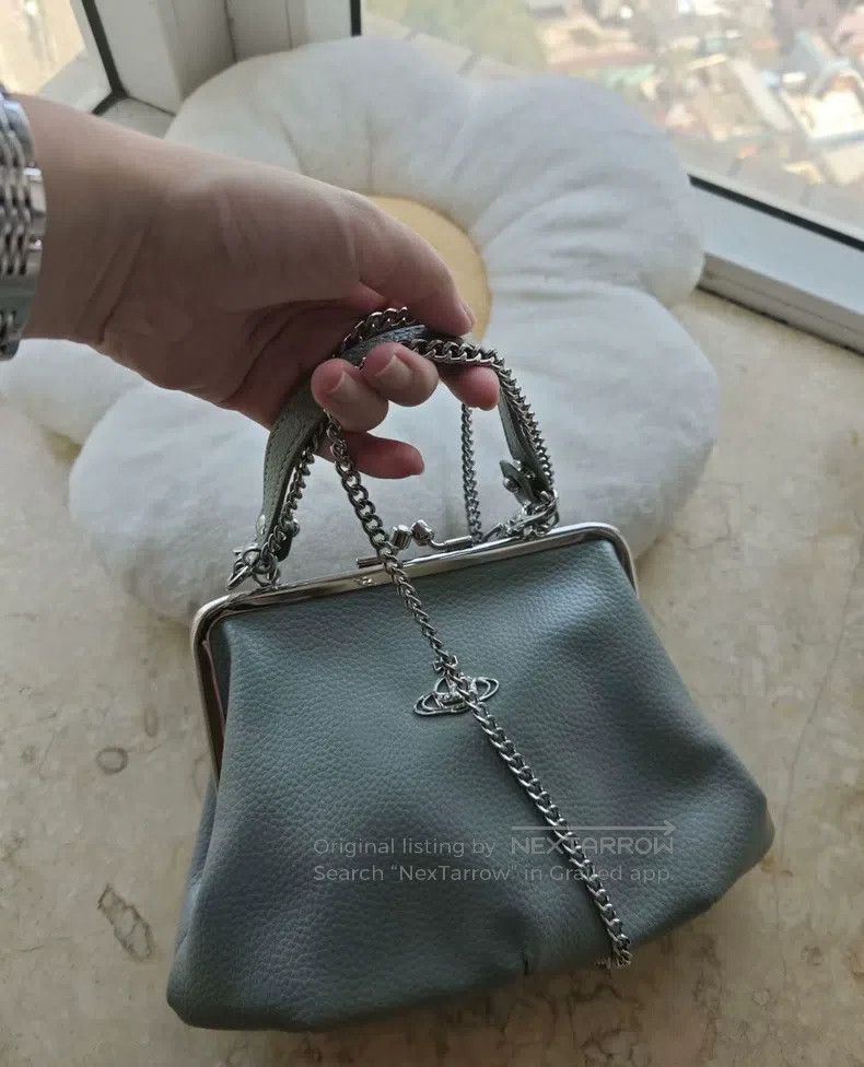 Vivienne Westwood Vivienne Westwood size os Elephant Grey Green Dumpling Bag Size ONE SIZE - 3 Thumbnail