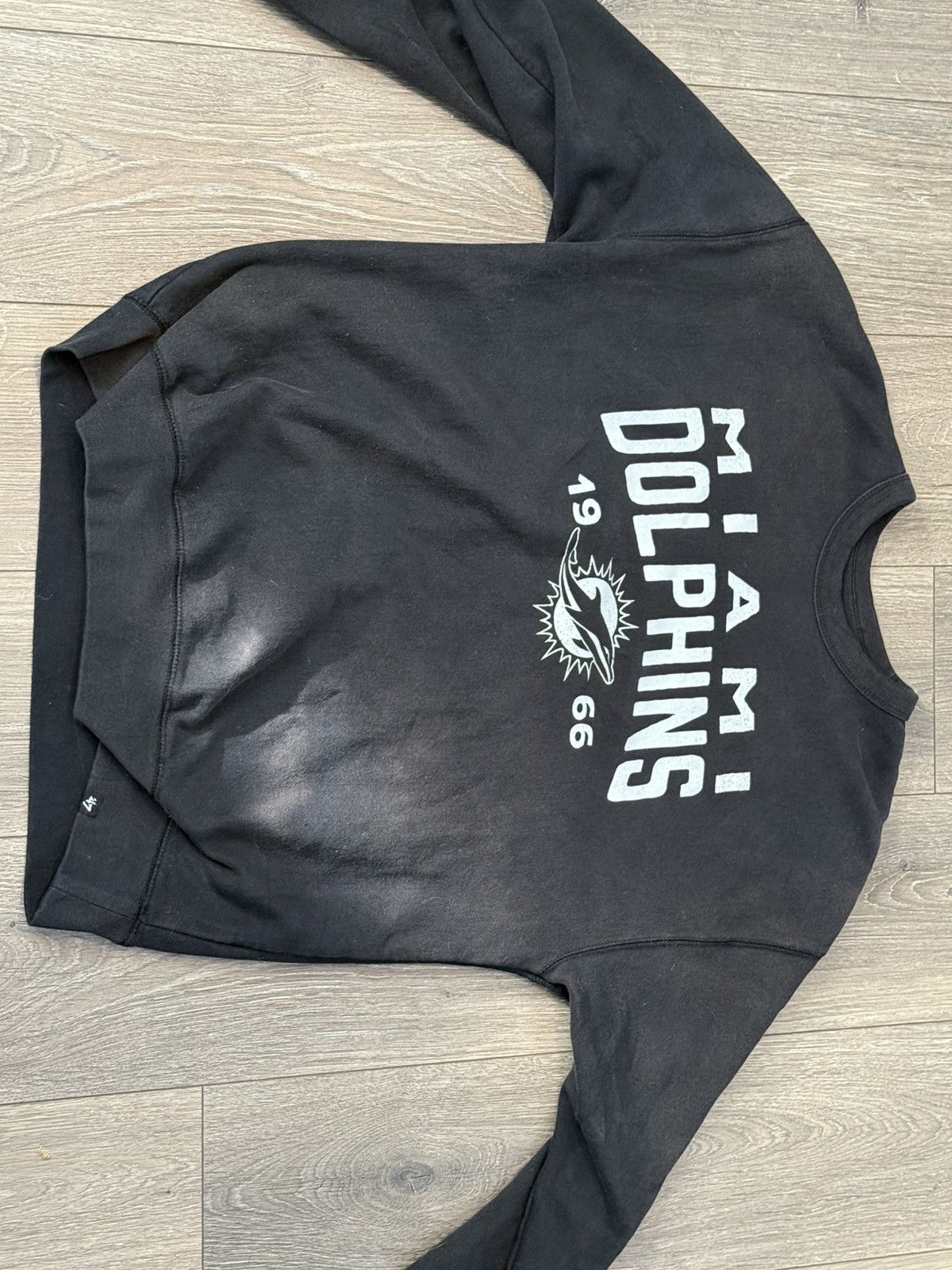 47 Brand × Vintage Black New Miami Dolphins 47 Brand Crewneck Sweatshirt Size US M / EU 48-50 / 2 - 4 Thumbnail