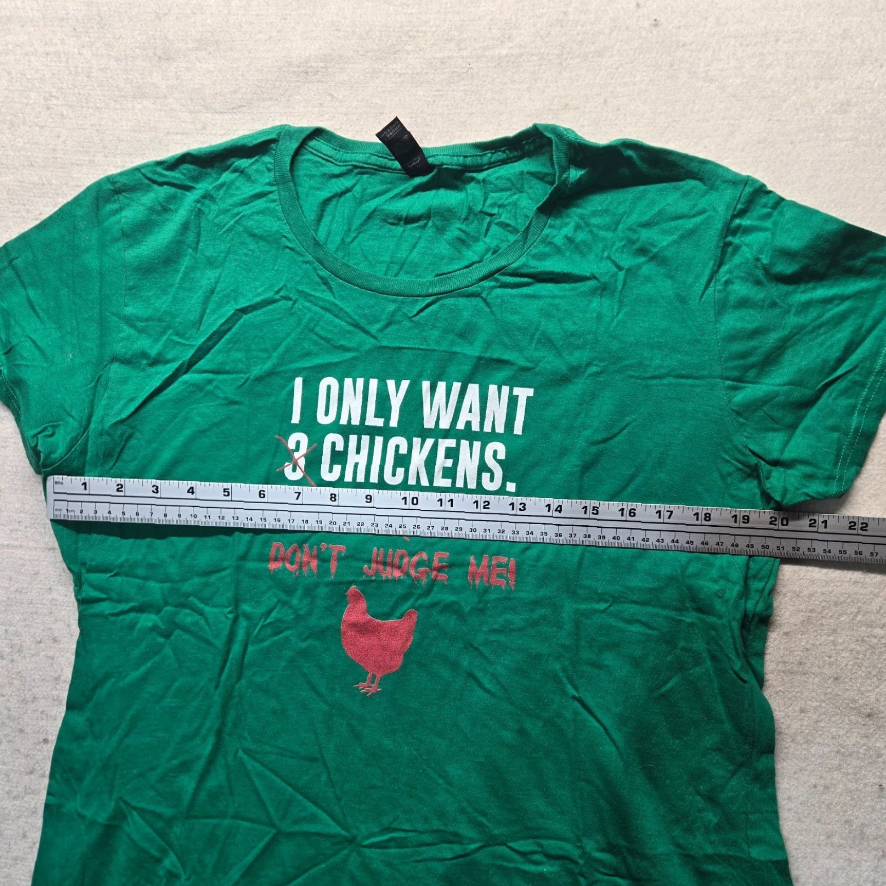 Gildan VINTAGE Gildan Shirt XL Black I Only Want 3 Chickens Funny Farm T-Shirt Unisex Adults Mens Womens Size US XL / EU 56 / 4 - 4 Thumbnail