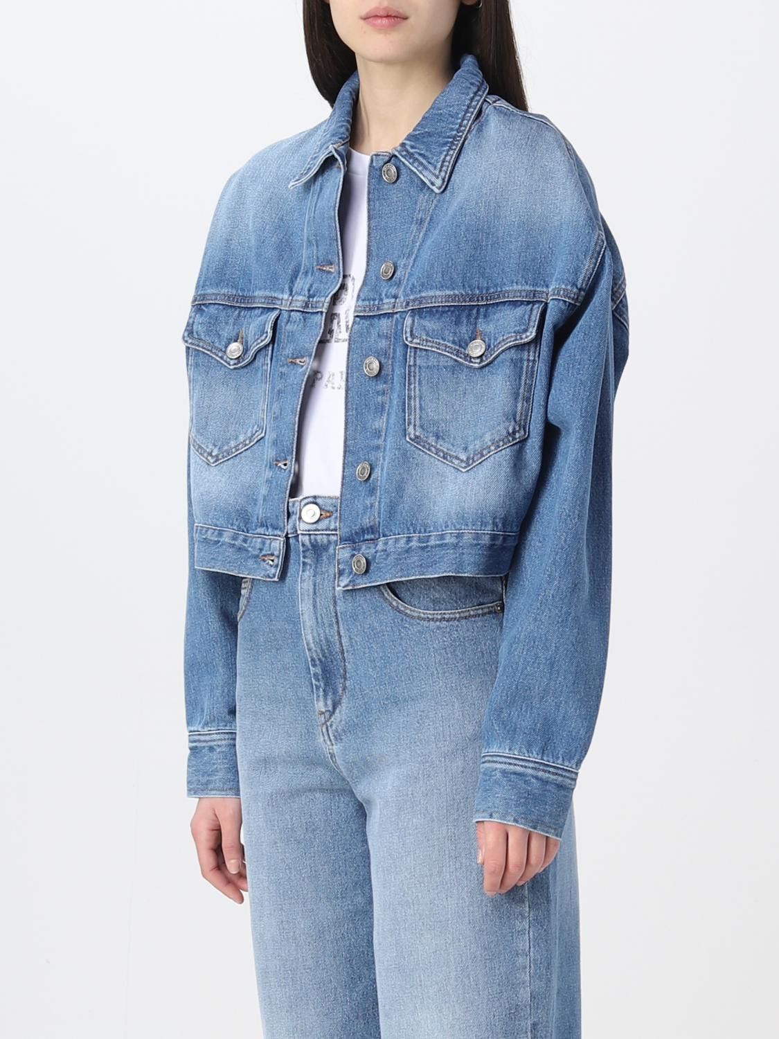 Isabel Marant Etoile o1B3y1r0526 Tadia Denim Jacket in Blue Size M / US 6-8 / IT 42-44 - 4 Thumbnail