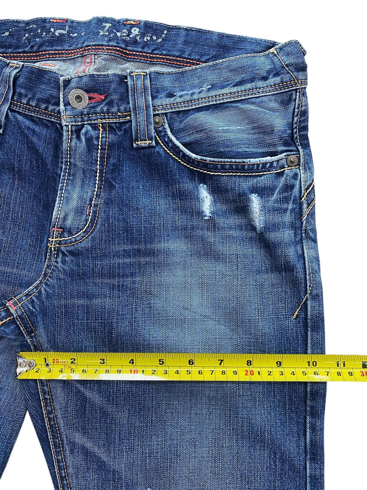 Edwin Edwin Faded Blue Wash Style Flare Jeans Size US 32 / EU 48 - 7 Thumbnail