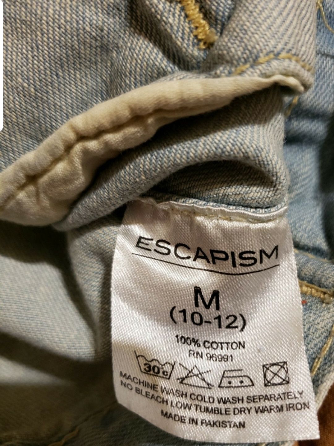 Other ESCAPISM BLUE DENIM VEST M (10-12) Y2K 90S STYLE Size M / US 6-8 / IT 42-44 - 5 Thumbnail