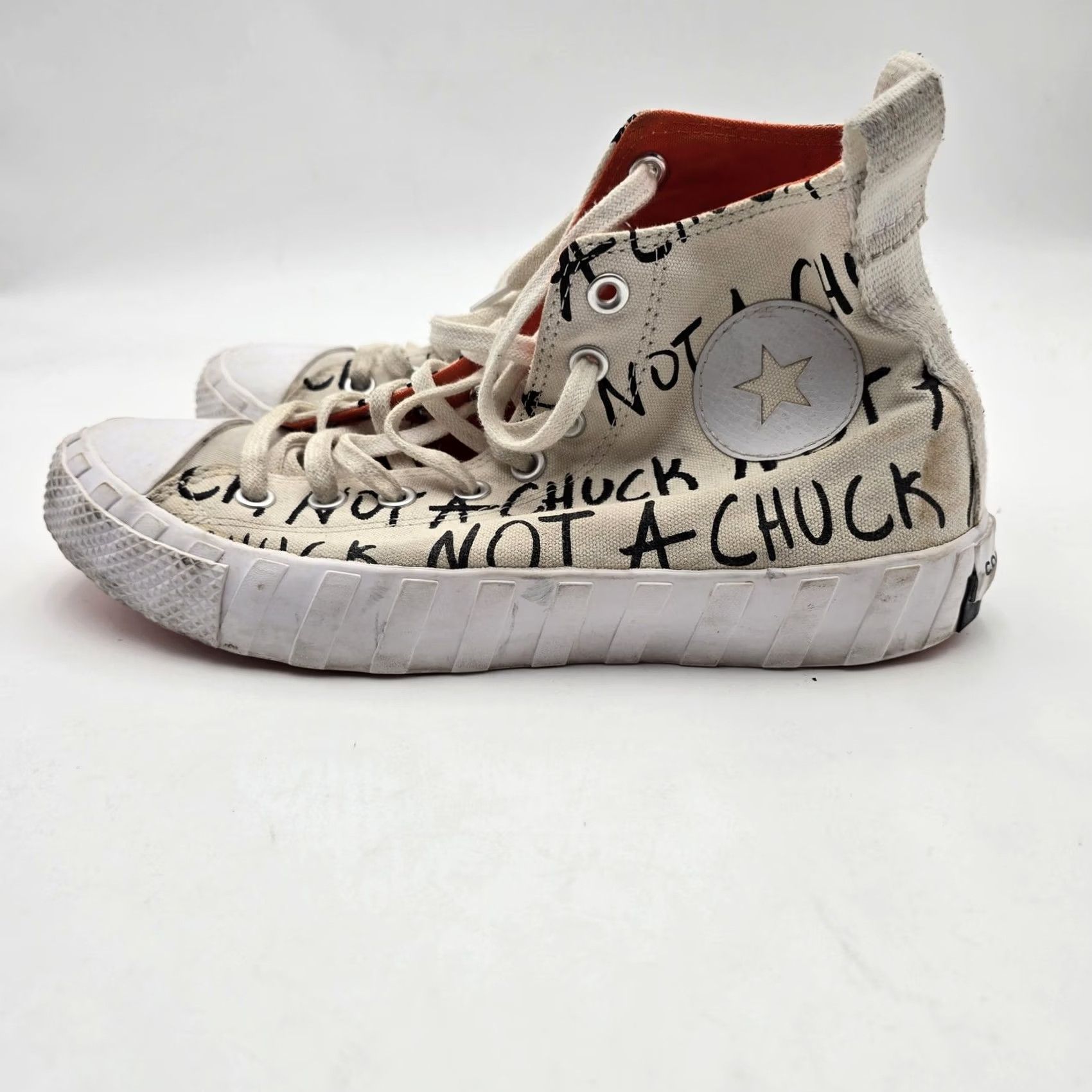 Converse Converse Chuck Shoes Mens Size 8.5 Beige Canvas High Top Sneaker 166503C Size US M / EU 48-50 / 2 - 2 Thumbnail