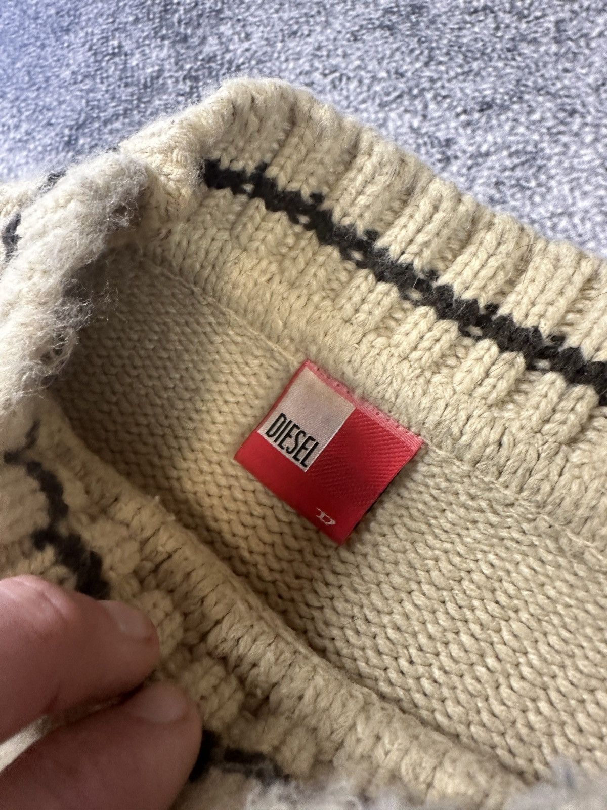 Diesel Y2K Vintage Diesel knitwear Avant Garde Streetwear Rare L Size US L / EU 52-54 / 3 - 3 Thumbnail