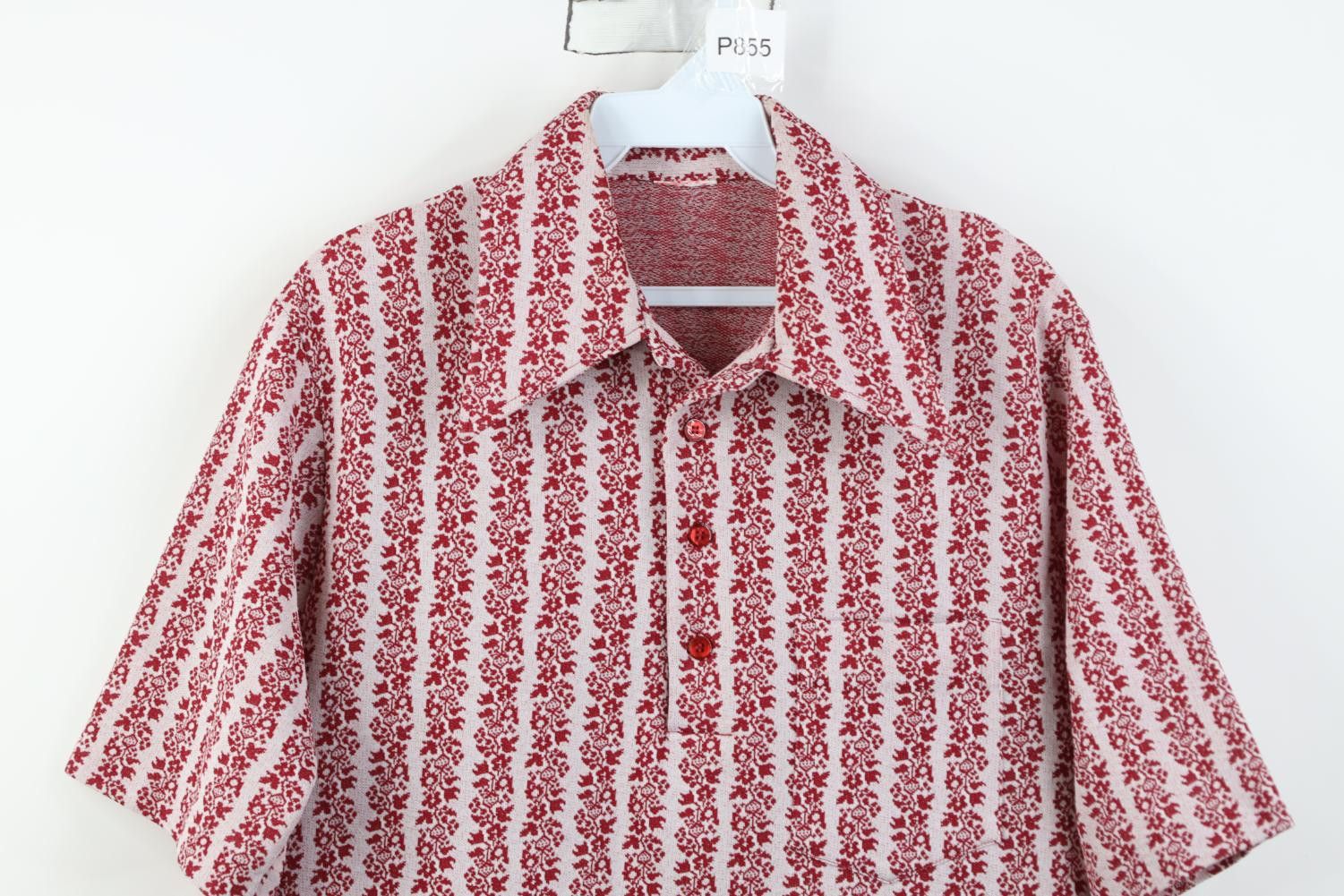 Vintage Vintage 60s 70s Streetwear Dagger Collar Knit Polo Shirt USA Size US M / EU 48-50 / 2 - 2 Thumbnail