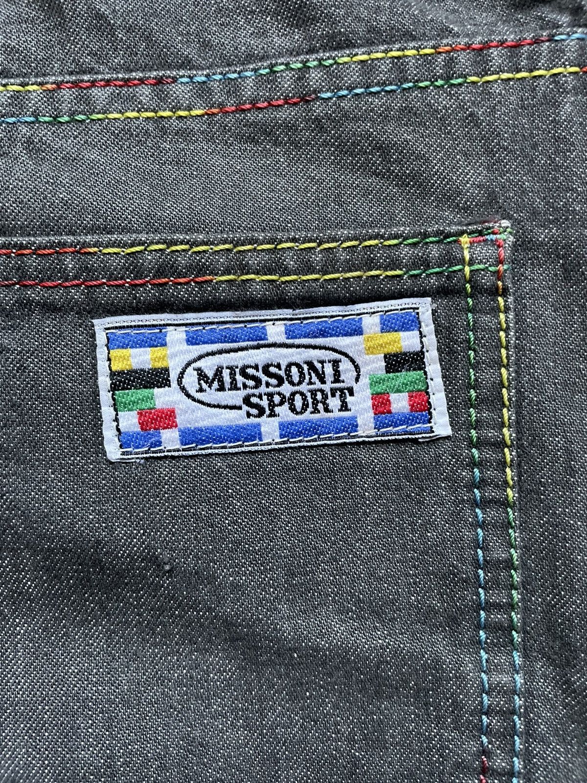 Missoni × Vintage Missoni Sport Baggy Jeans Pants Denim Italy Designer VINTAGE Size US 32 / EU 48 - 4 Thumbnail