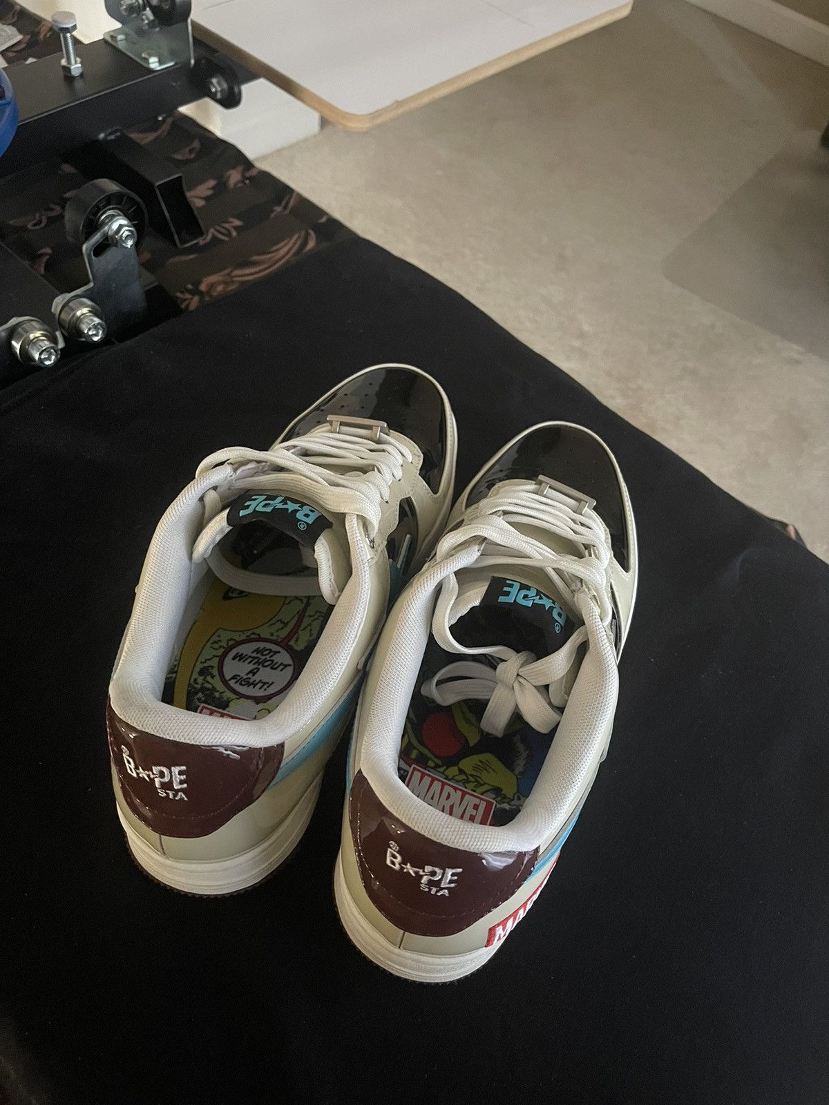 Bape × Marvel Comics Bape x Marvel Rocket Raccoon Bapesta Size US 9.5 / EU 42-43 - 8 Thumbnail