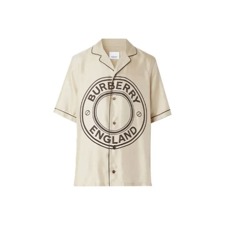 Burberry Burberry Logo Pattern Short Sleeve Shirt for Men Size US M / EU 48-50 / 2 - 1 Thumbnail