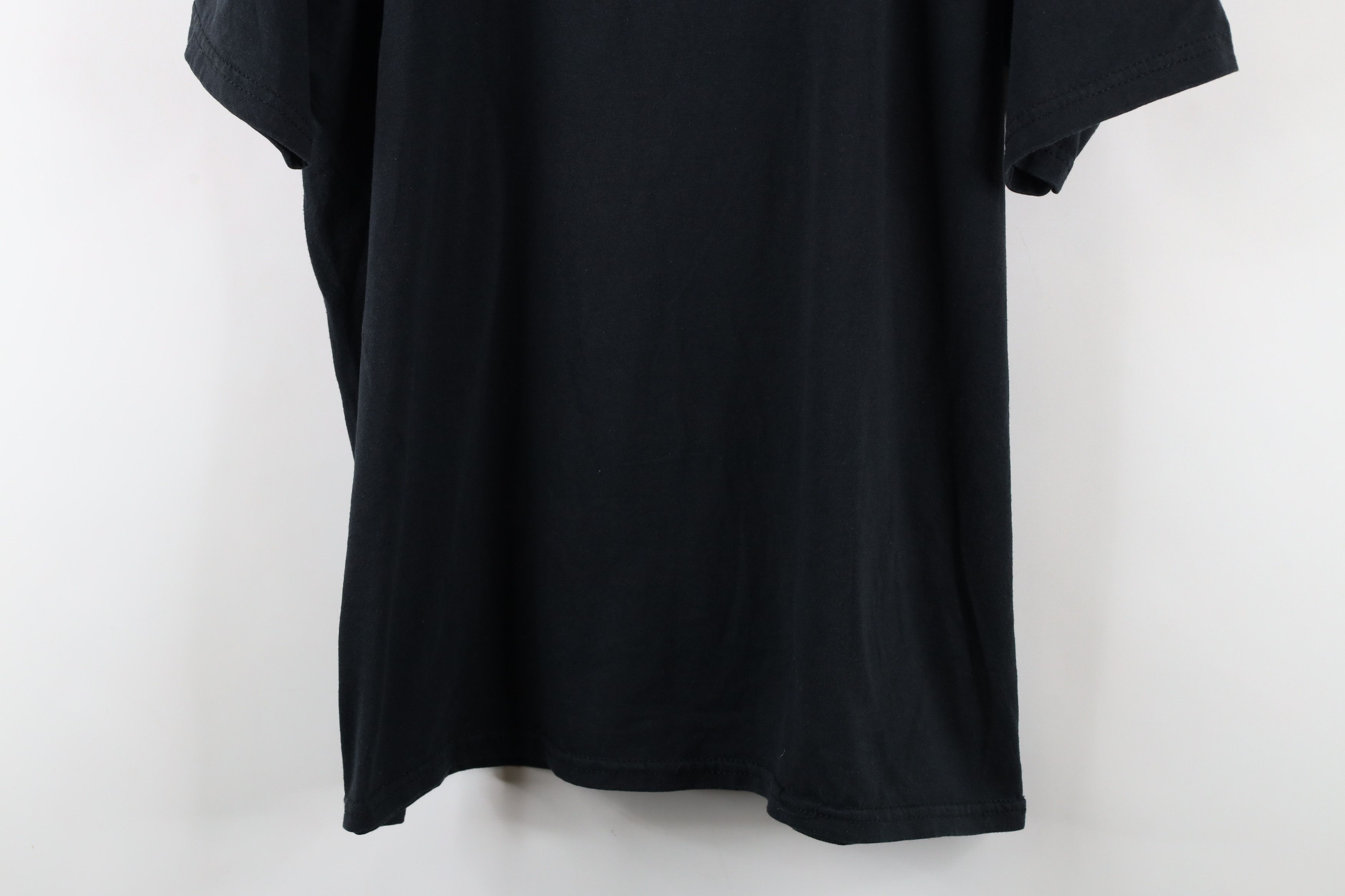Vintage Vintage 90s Streetwear Blank Short Sleeve T-Shirt Black Size US XL / EU 56 / 4 - 3 Thumbnail