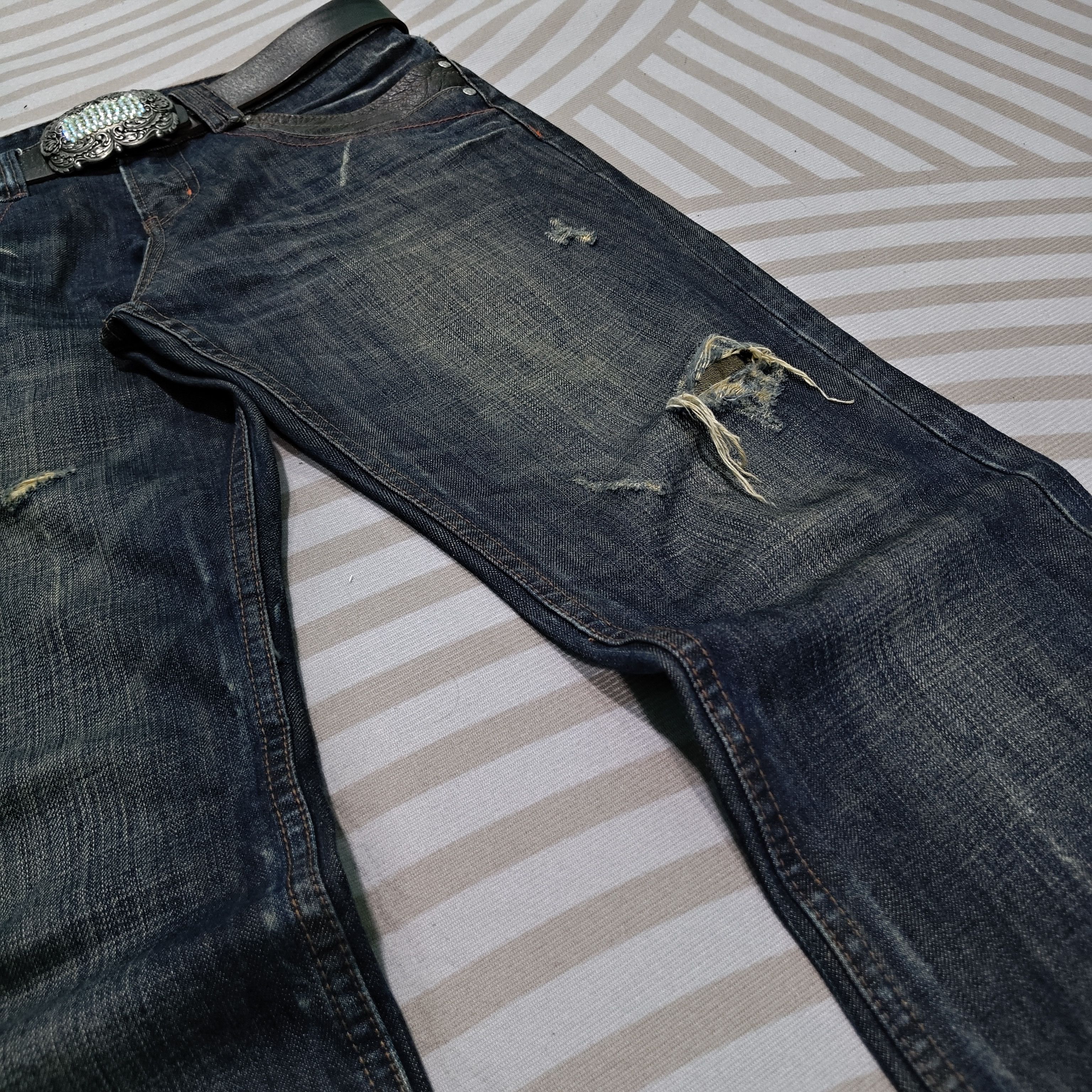 Art Comes First Japanese Brand Back Number Jeans Size US 32 / EU 48 - 5 Thumbnail