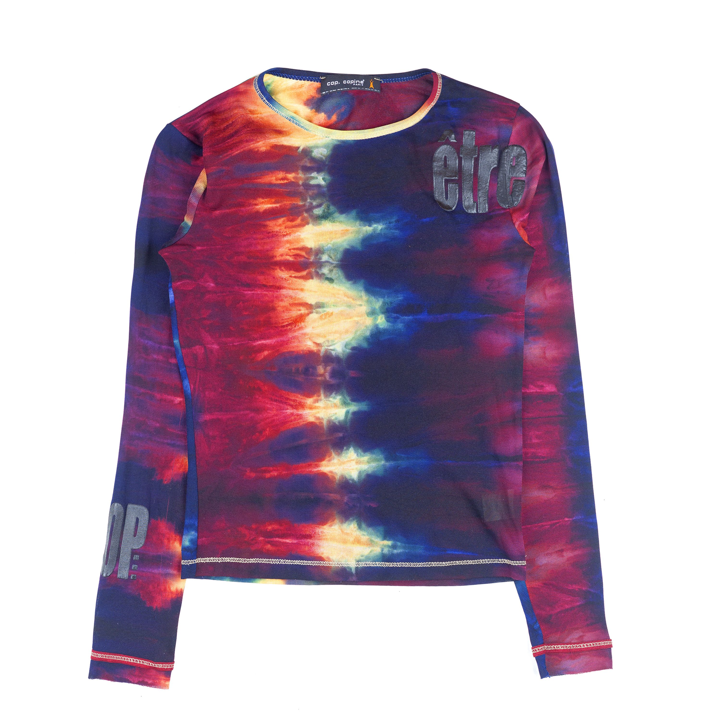 Cop Copine Cop Copine Tie-Dye Multicolor Mesh Top (S) Size S / US 4 / IT 40 - 1 Thumbnail