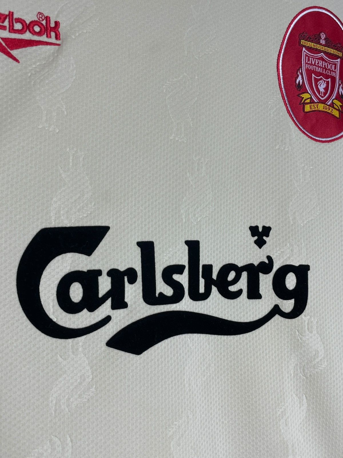 Reebok Liverpool FC Reebok 1996/97 Away Vintage Football Shirt Size US XL / EU 56 / 4 - 6 Thumbnail