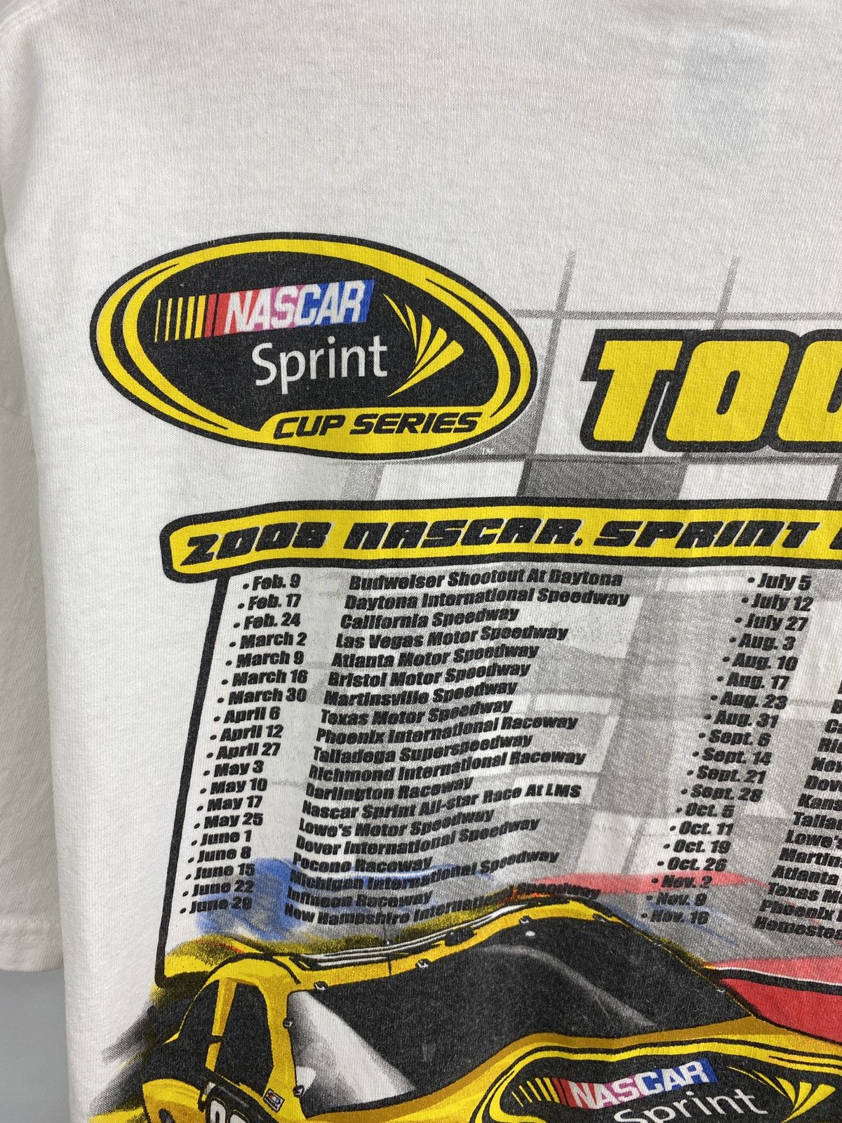 NASCAR Vintage Y2K NASCAR Sprint 2008 Moto T-Shirt Retro Hype Rare Size US XL / EU 56 / 4 - 6 Thumbnail